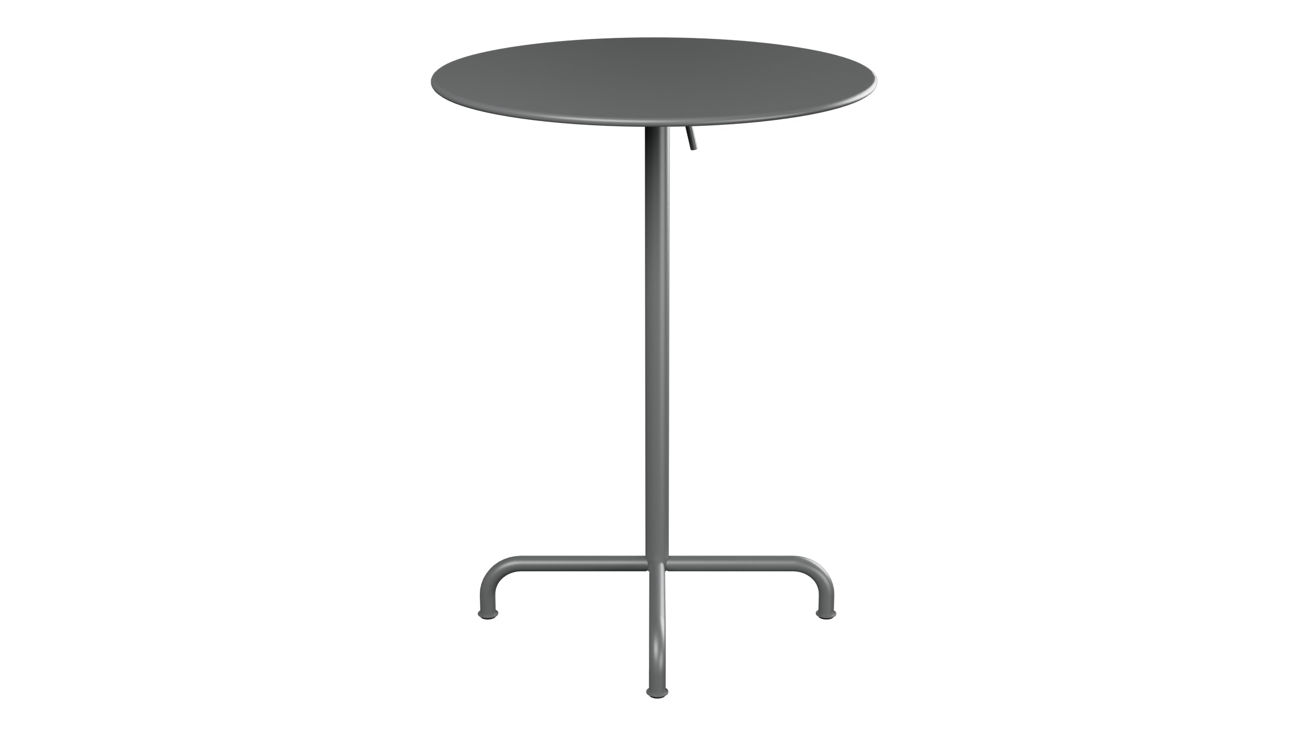 Rigi Metall-Stehtisch Outdoor ø80 / 110 klappbar in Graphit präsentiert im Onlineshop von KAQTU Design AG. Hochtisch Outdoor ist von Schaffner