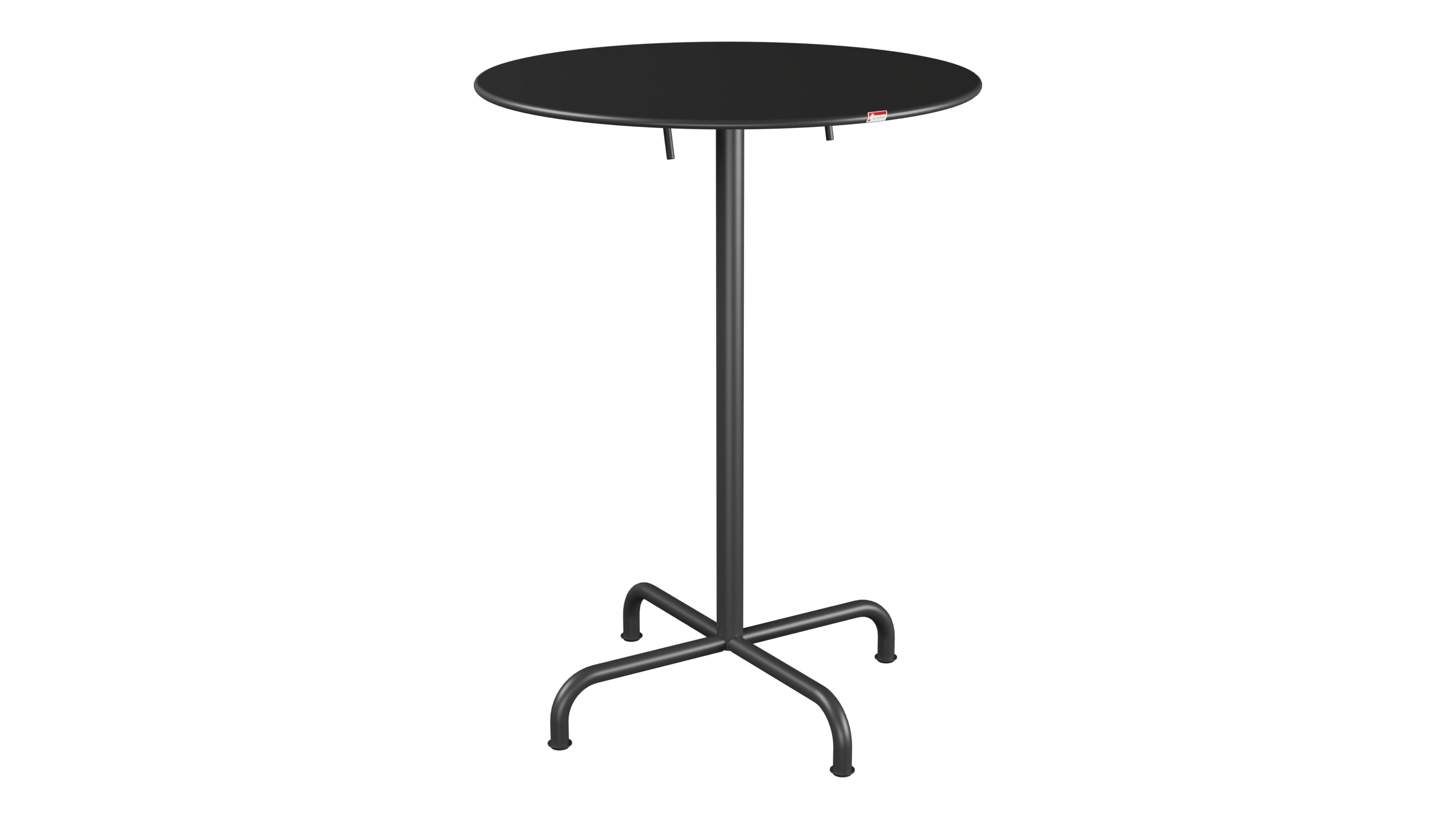 Rigi Metall-Stehtisch Outdoor ø80 / 110 klappbar in Anthrazit präsentiert im Onlineshop von KAQTU Design AG. Hochtisch Outdoor ist von Schaffner