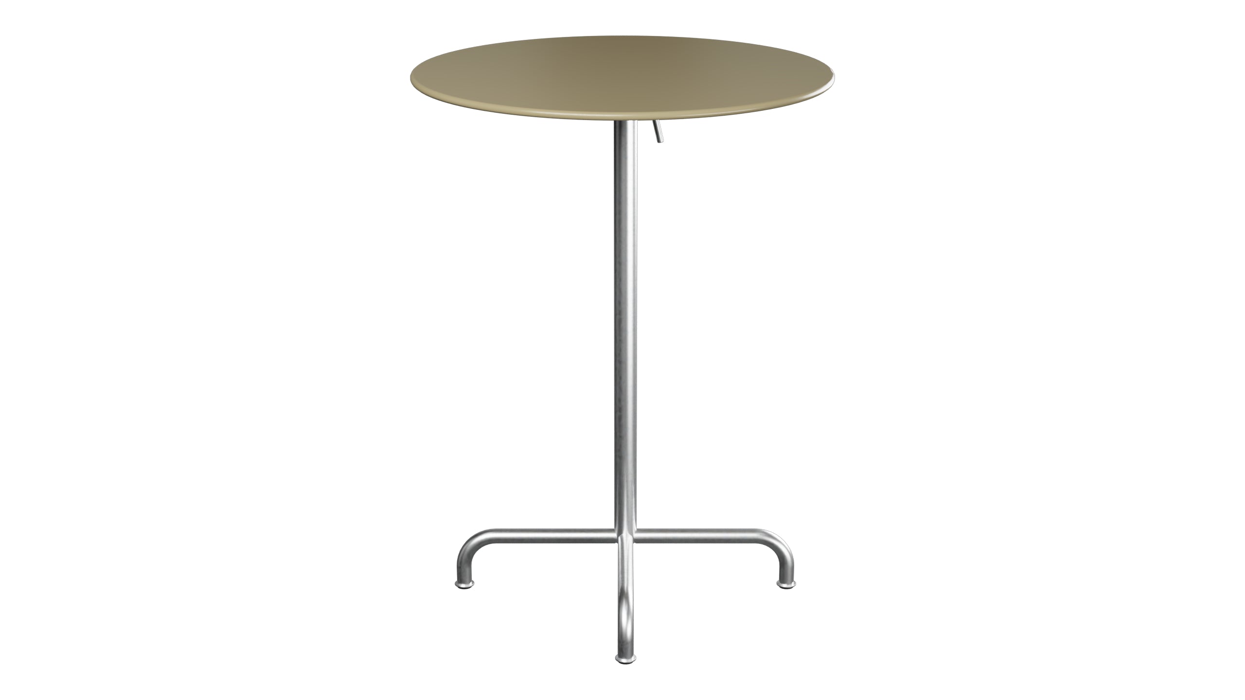 Rigi Metall-Stehtisch Outdoor ø80 / 110 klappbar in Champagner präsentiert im Onlineshop von KAQTU Design AG. Hochtisch Outdoor ist von Schaffner