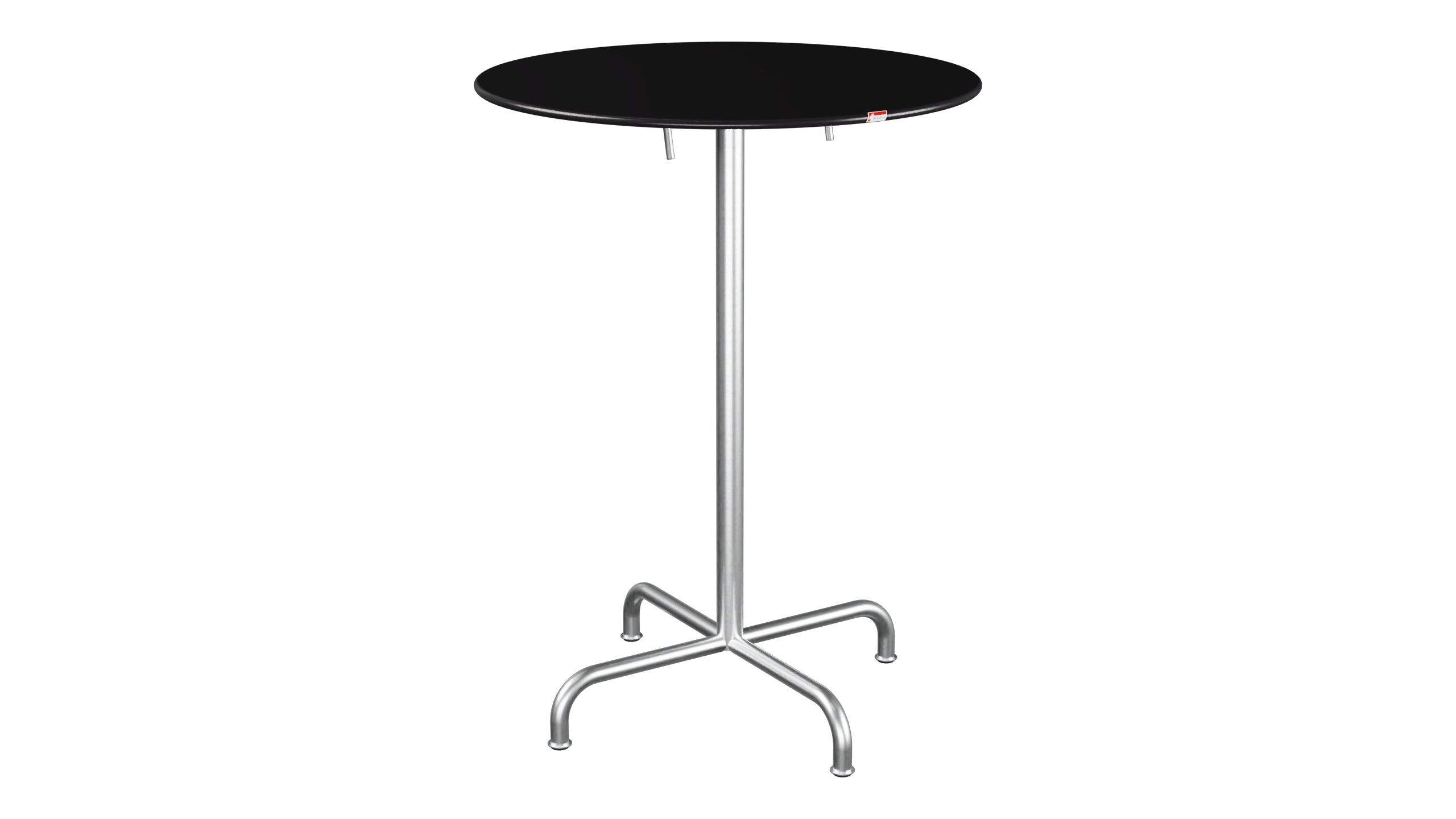 Rigi Metall-Stehtisch Outdoor ø80 / 110 klappbar in Schwarz präsentiert im Onlineshop von KAQTU Design AG. Hochtisch Outdoor ist von Schaffner