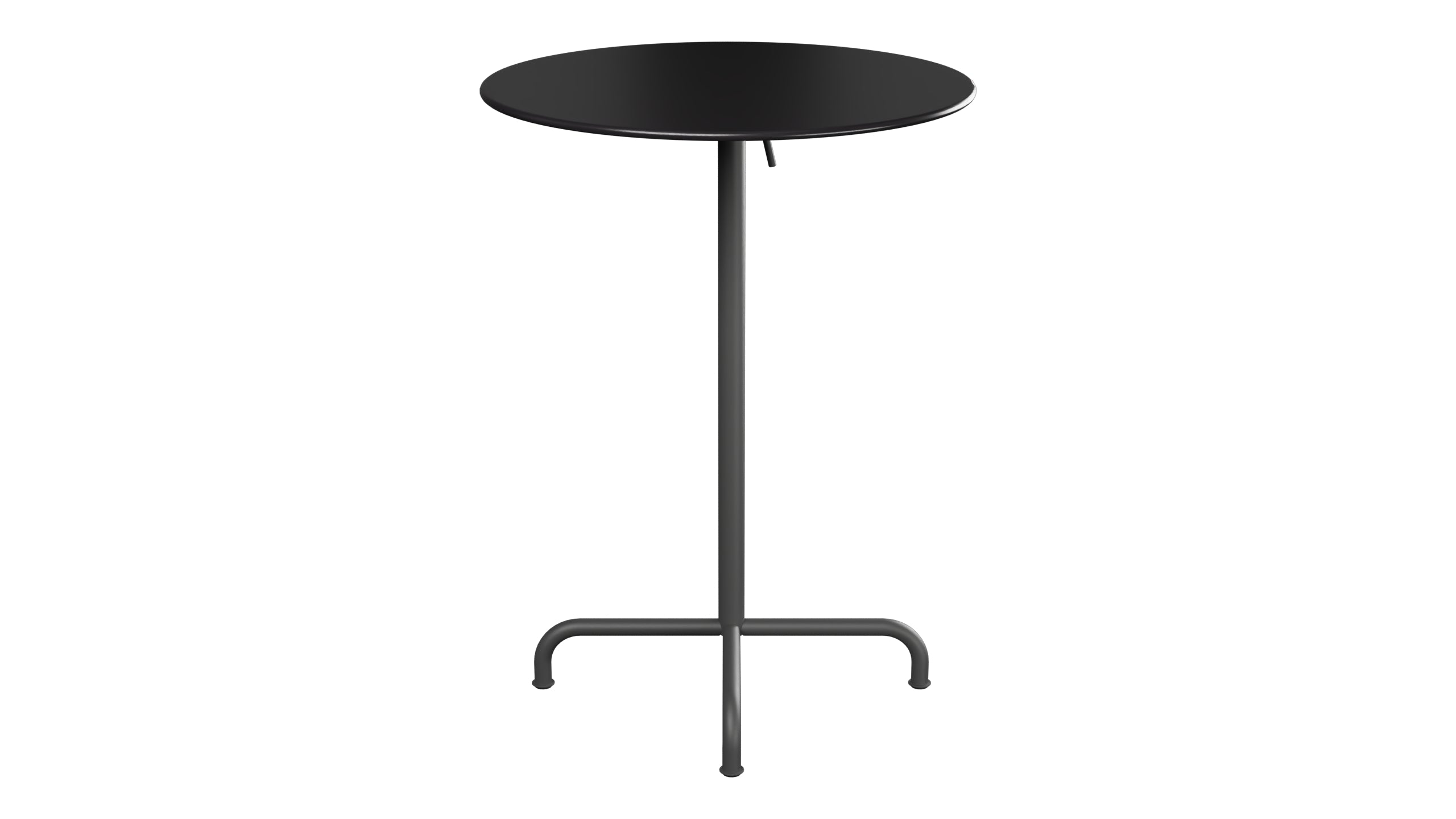 Rigi Metall-Stehtisch Outdoor ø80 / 110 klappbar in Schwarz präsentiert im Onlineshop von KAQTU Design AG. Hochtisch Outdoor ist von Schaffner