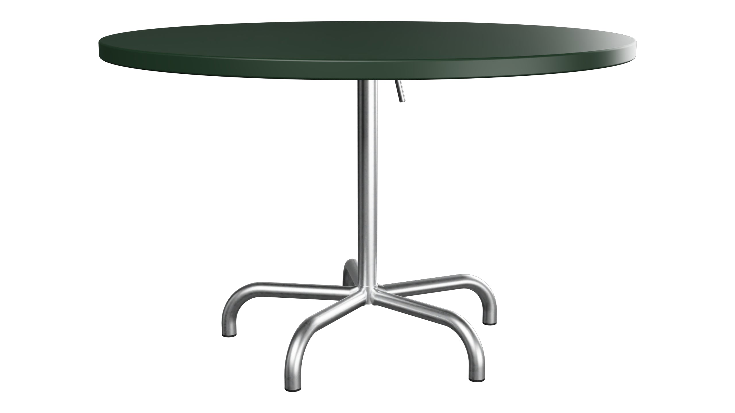 Säntis Metall-Gartentisch ø117 klappbar in Tannengrün präsentiert im Onlineshop von KAQTU Design AG. Gartentisch ist von Schaffner