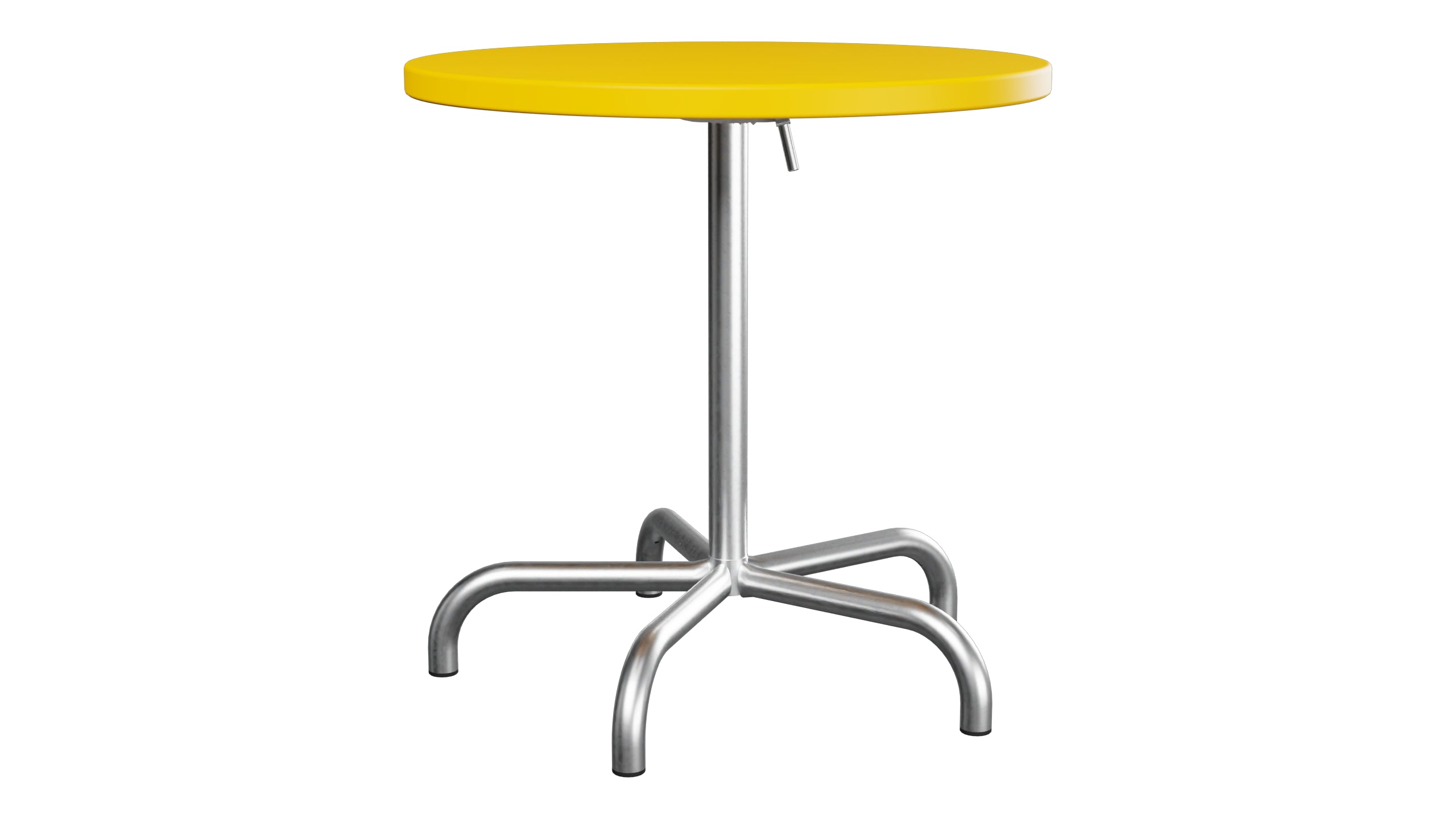 Säntis Metall-Gartentisch ø72 klappbar in Gelb präsentiert im Onlineshop von KAQTU Design AG. Gartentisch ist von Schaffner