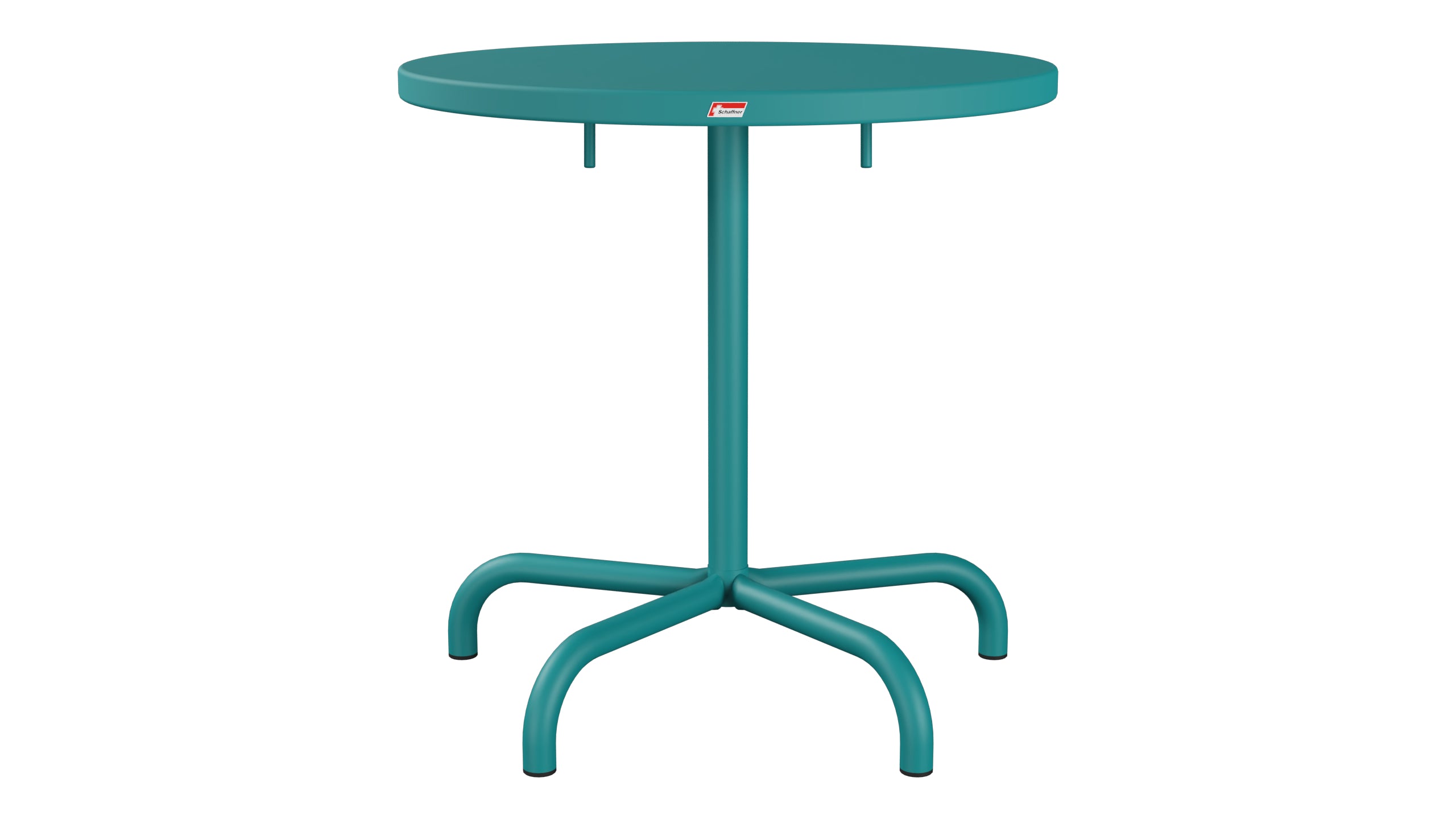 Säntis Metall-Gartentisch ø72 klappbar in Kaliblau präsentiert im Onlineshop von KAQTU Design AG. Gartentisch ist von Schaffner