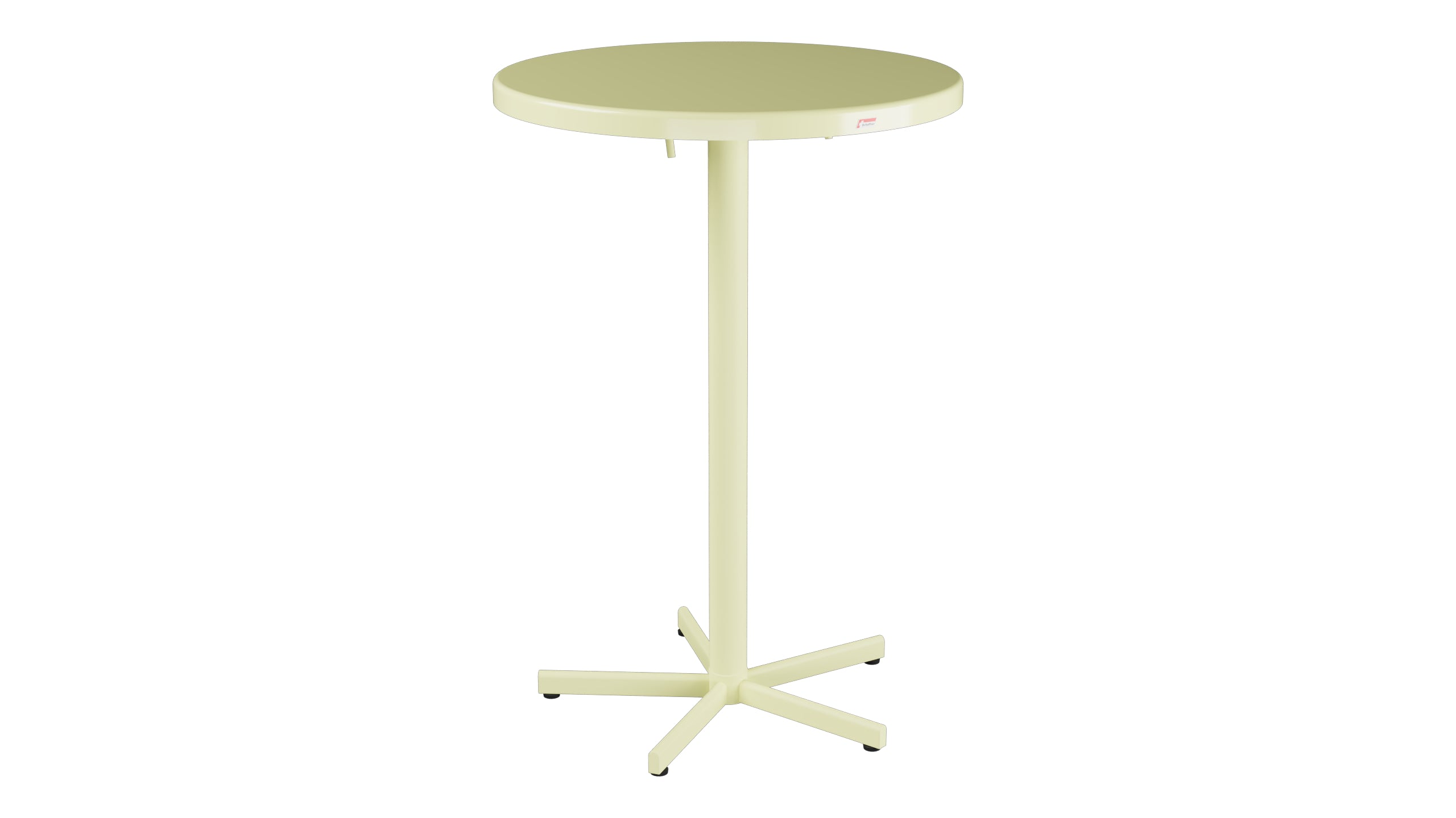Bodensee Glasfaser-Stehtisch Outdoor ø75 / 110 klappbar in Buchsbaumgelb präsentiert im Onlineshop von KAQTU Design AG. Hochtisch Outdoor ist von Schaffner
