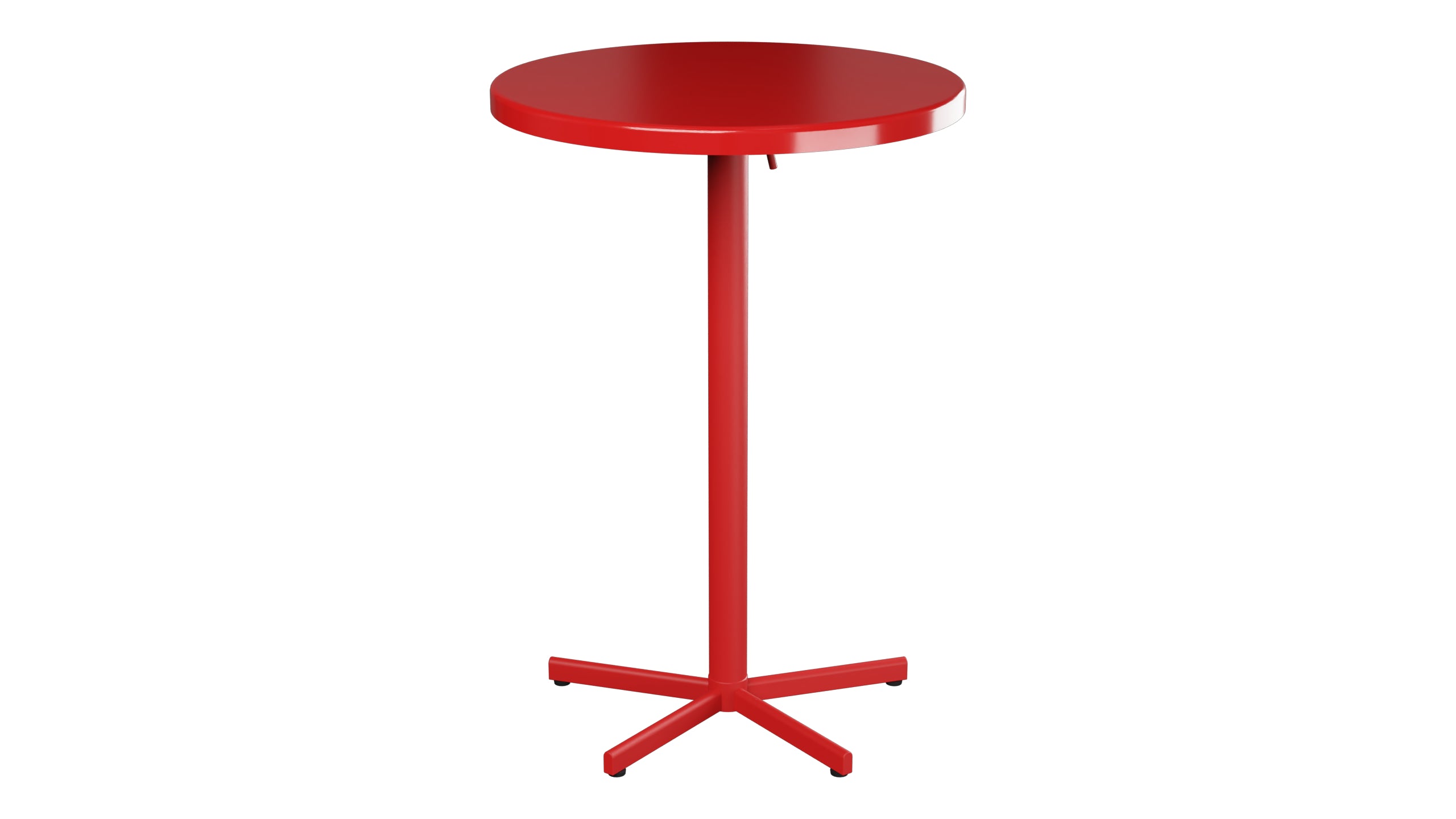Bodensee Glasfaser-Stehtisch Outdoor ø75 / 110 klappbar in Rot präsentiert im Onlineshop von KAQTU Design AG. Hochtisch Outdoor ist von Schaffner