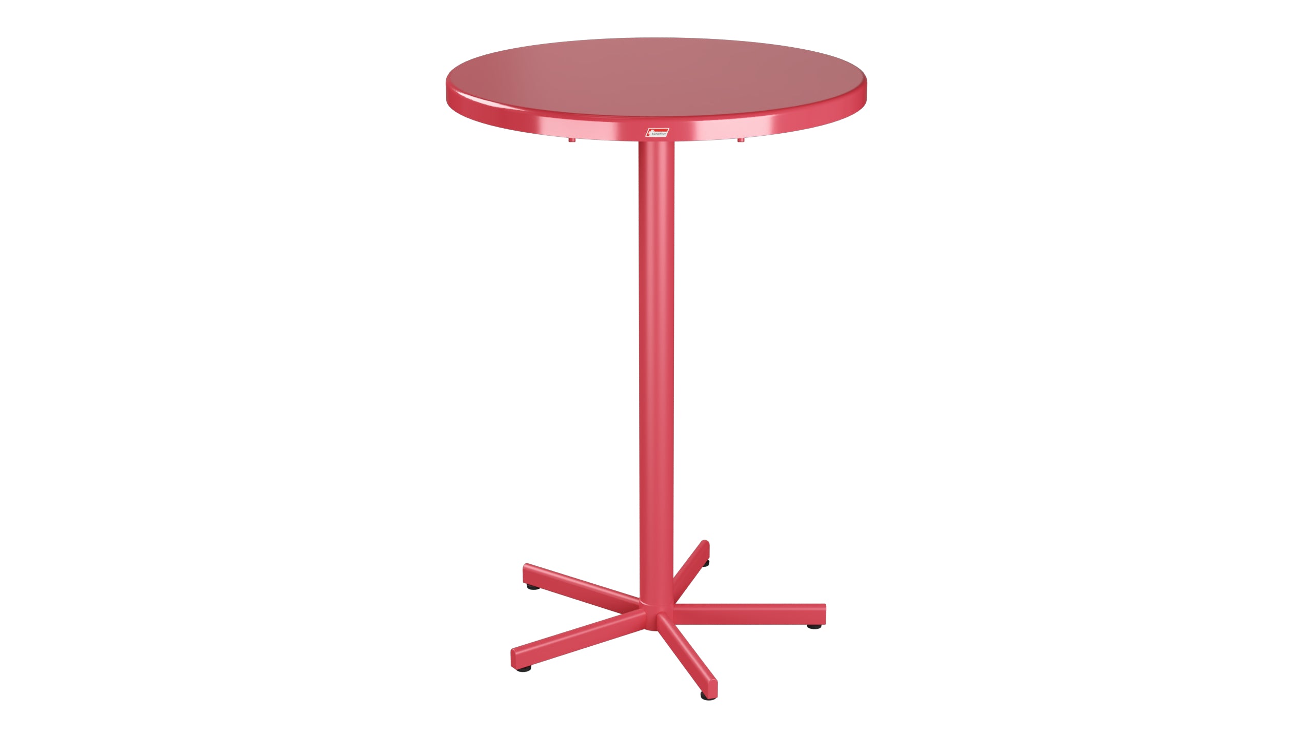 Bodensee Glasfaser-Stehtisch Outdoor ø75 / 110 klappbar in Ahornrot präsentiert im Onlineshop von KAQTU Design AG. Hochtisch Outdoor ist von Schaffner