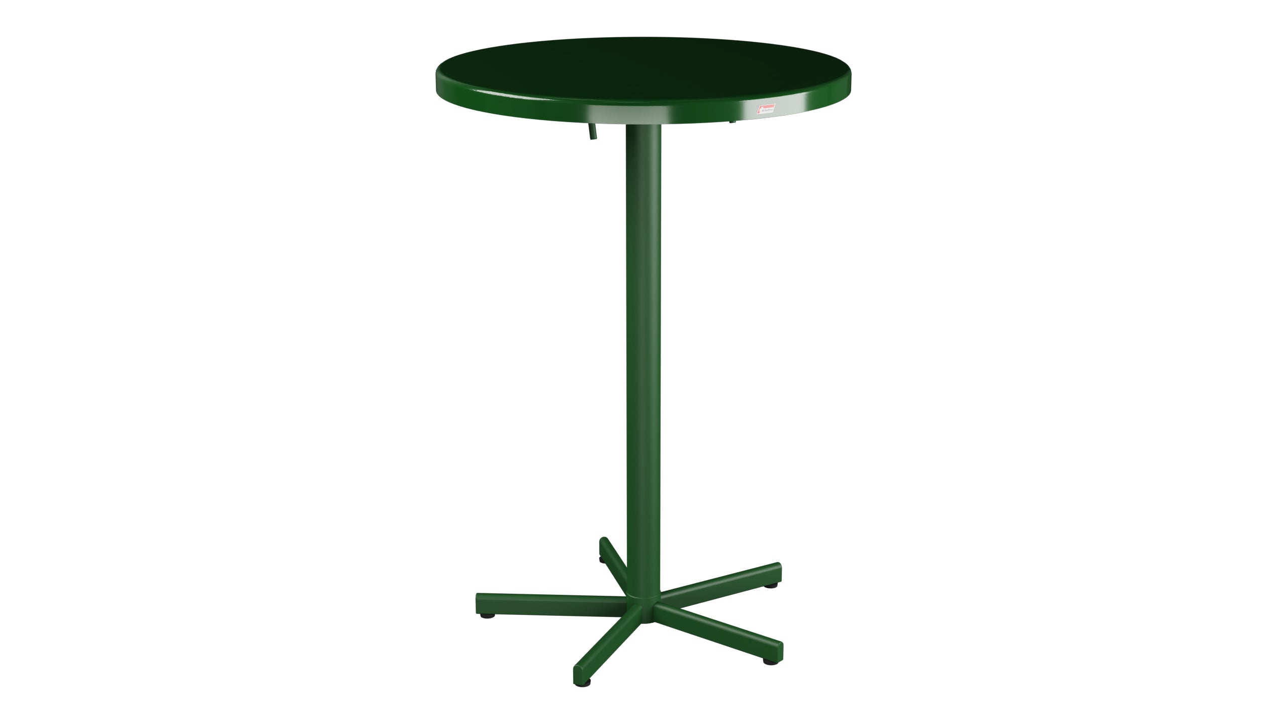 Bodensee Glasfaser-Stehtisch Outdoor ø75 / 110 klappbar in Tannengrün präsentiert im Onlineshop von KAQTU Design AG. Hochtisch Outdoor ist von Schaffner