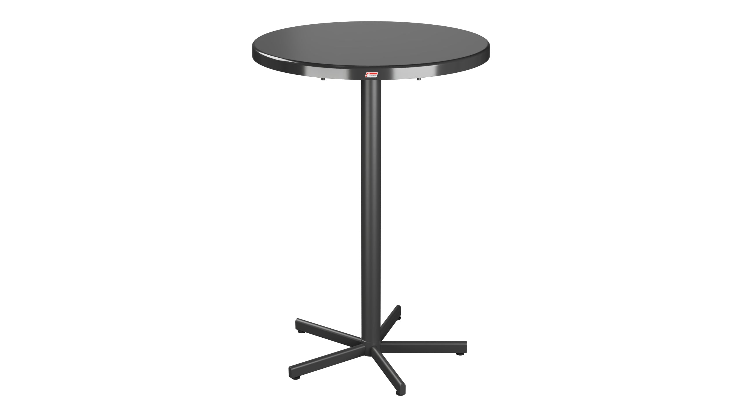 Bodensee Glasfaser-Stehtisch Outdoor ø75 / 110 klappbar in Anthrazit präsentiert im Onlineshop von KAQTU Design AG. Hochtisch Outdoor ist von Schaffner