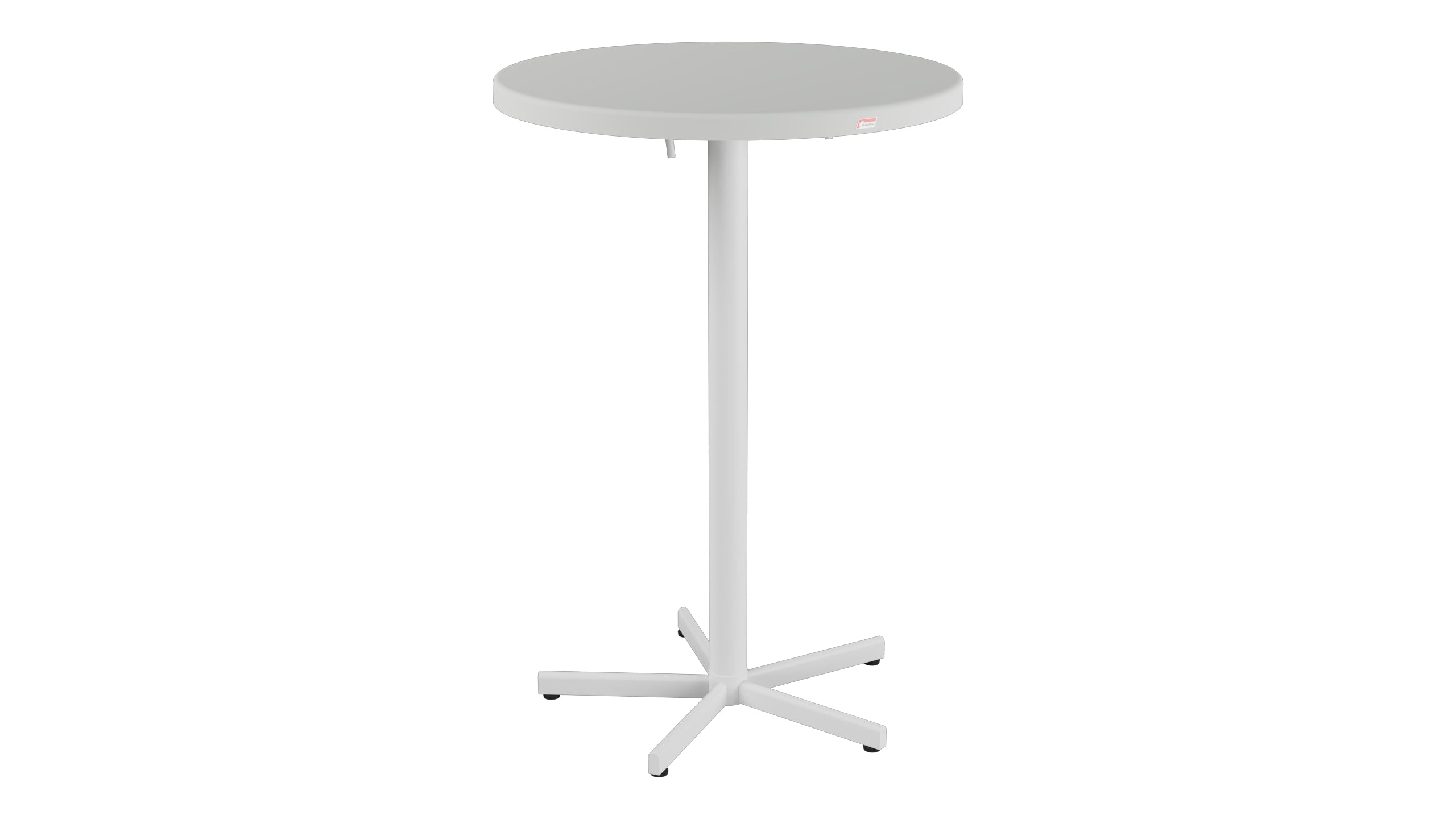 Bodensee Glasfaser-Stehtisch Outdoor ø75 / 110 klappbar in Alusilber präsentiert im Onlineshop von KAQTU Design AG. Hochtisch Outdoor ist von Schaffner