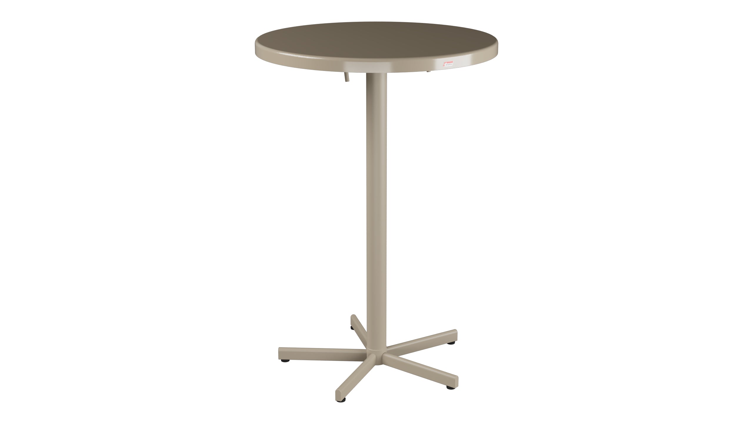 Bodensee Glasfaser-Stehtisch Outdoor ø75 / 110 klappbar in Champagner präsentiert im Onlineshop von KAQTU Design AG. Hochtisch Outdoor ist von Schaffner