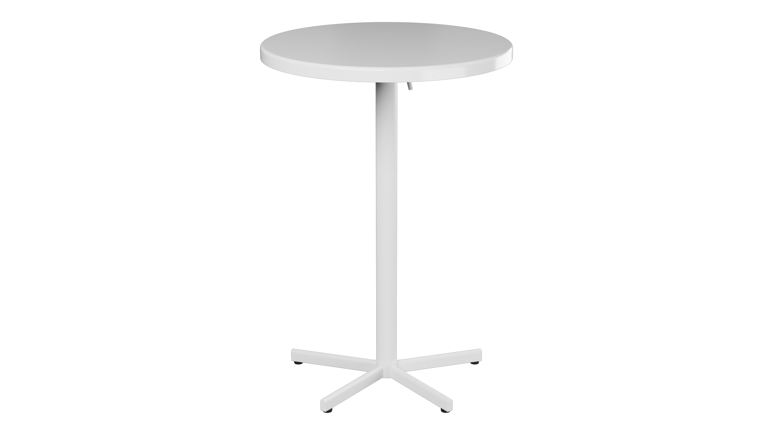 Bodensee Glasfaser-Stehtisch Outdoor ø75 / 110 klappbar in Weiss präsentiert im Onlineshop von KAQTU Design AG. Hochtisch Outdoor ist von Schaffner