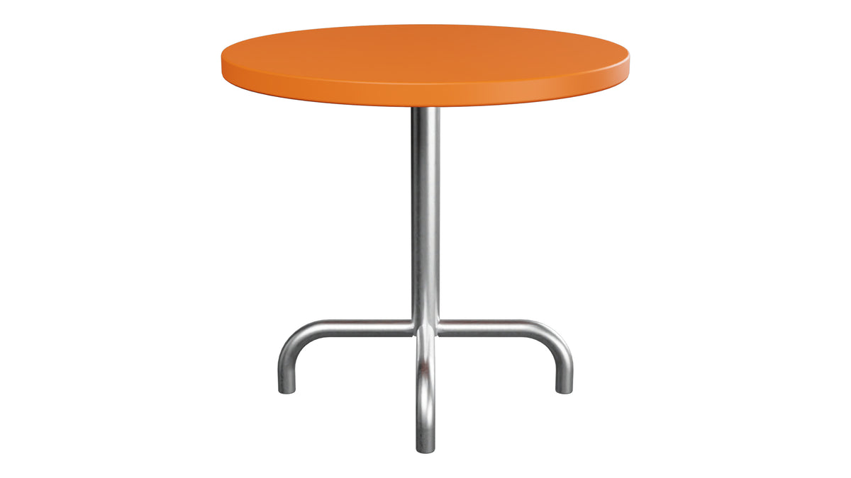 Säntis Metall-Beistelltisch Outdoor ø54 / 50 in Orange präsentiert im Onlineshop von KAQTU Design AG. Beistelltisch Outdoor ist von Schaffner