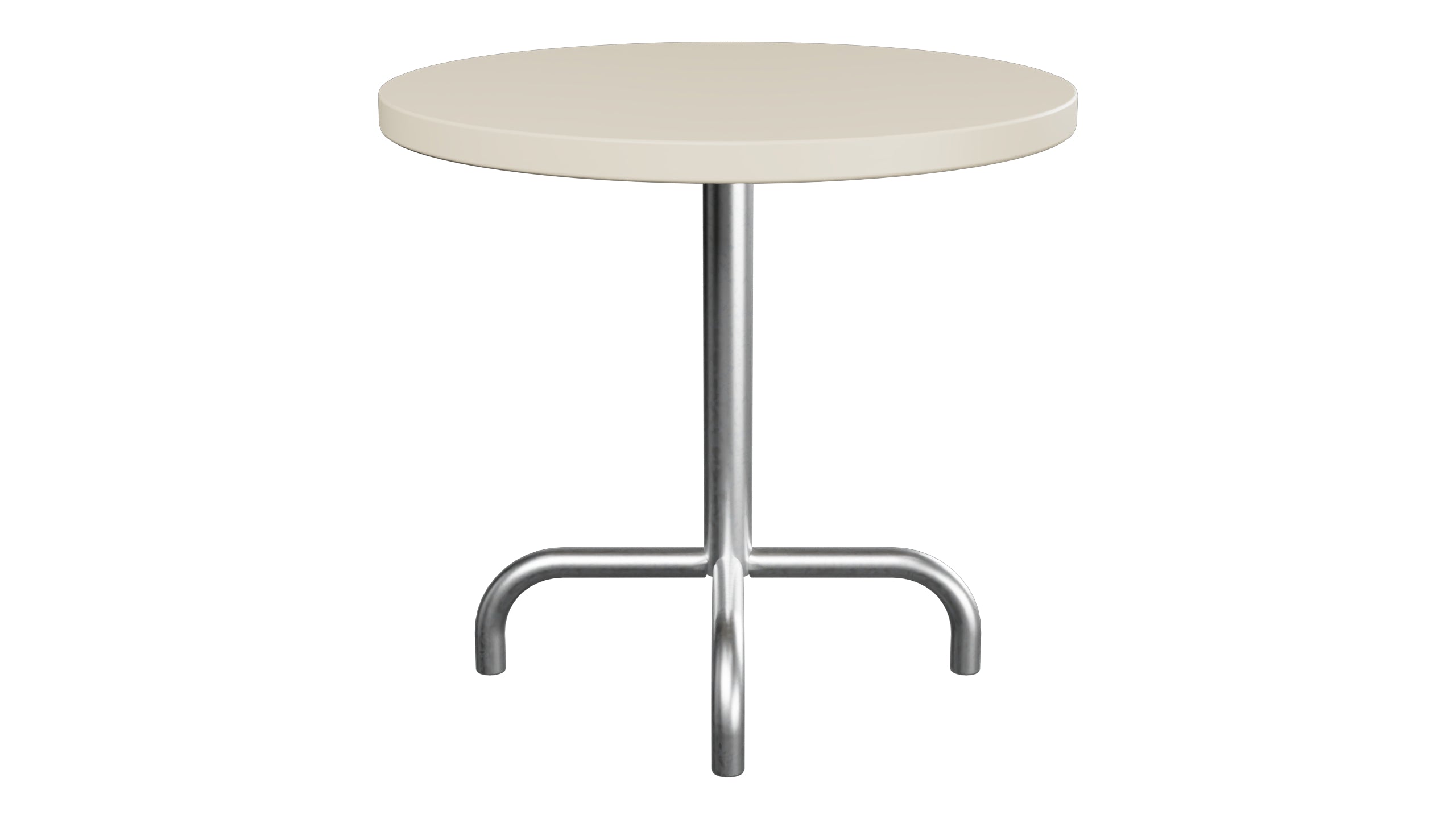 Säntis Metall-Beistelltisch Outdoor ø54 / 50 in Pastellsand präsentiert im Onlineshop von KAQTU Design AG. Beistelltisch Outdoor ist von Schaffner