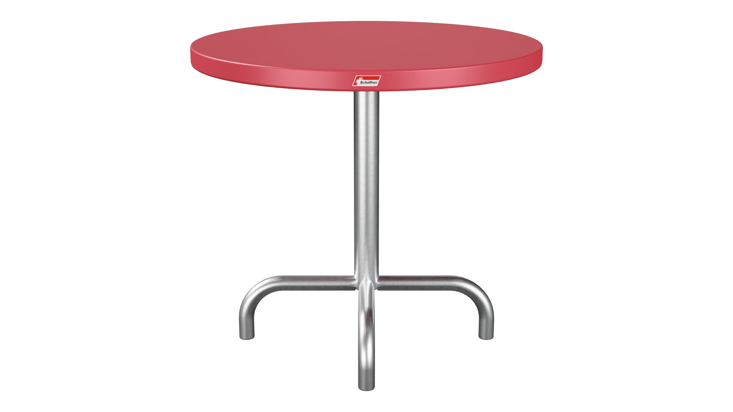 Säntis Metall-Beistelltisch Outdoor ø54 / 50 in Ahornrot präsentiert im Onlineshop von KAQTU Design AG. Beistelltisch Outdoor ist von Schaffner