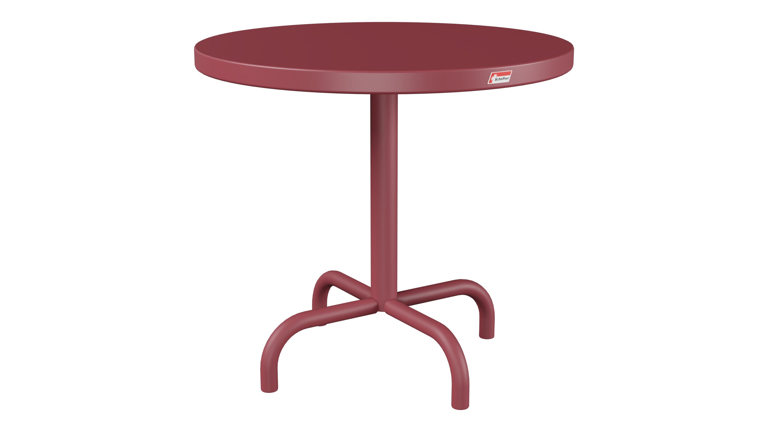 Säntis Metall-Beistelltisch Outdoor ø54 / 50 in Bordeaux präsentiert im Onlineshop von KAQTU Design AG. Beistelltisch Outdoor ist von Schaffner