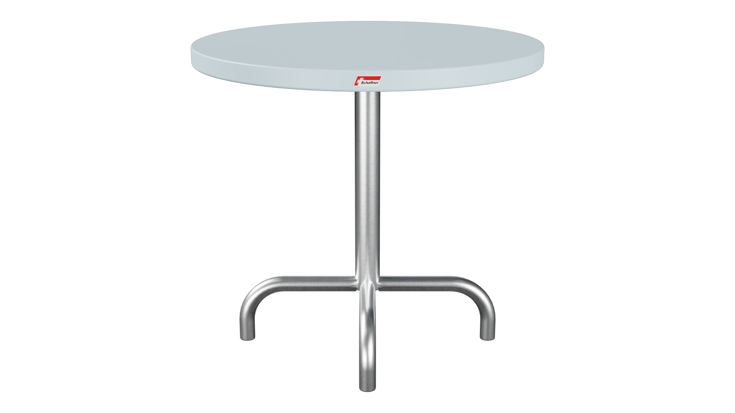 Säntis Metall-Beistelltisch Outdoor ø54 / 50 in Pastellblau präsentiert im Onlineshop von KAQTU Design AG. Beistelltisch Outdoor ist von Schaffner