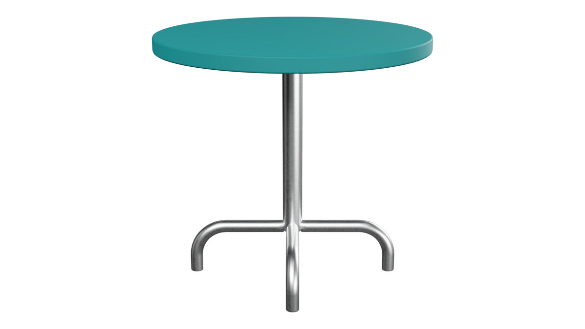Säntis Metall-Beistelltisch Outdoor ø54 / 50 in Kaliblau präsentiert im Onlineshop von KAQTU Design AG. Beistelltisch Outdoor ist von Schaffner