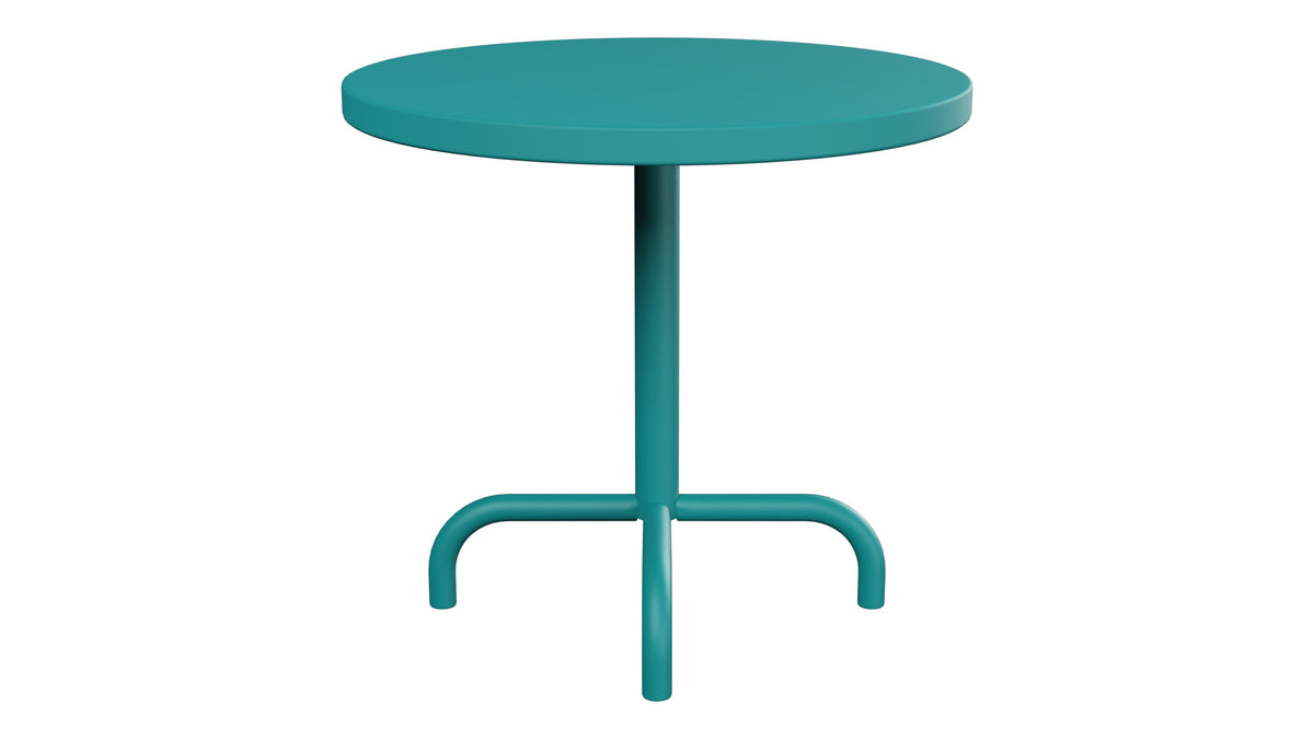 Säntis Metall-Beistelltisch Outdoor ø54 / 50 in Kaliblau präsentiert im Onlineshop von KAQTU Design AG. Beistelltisch Outdoor ist von Schaffner