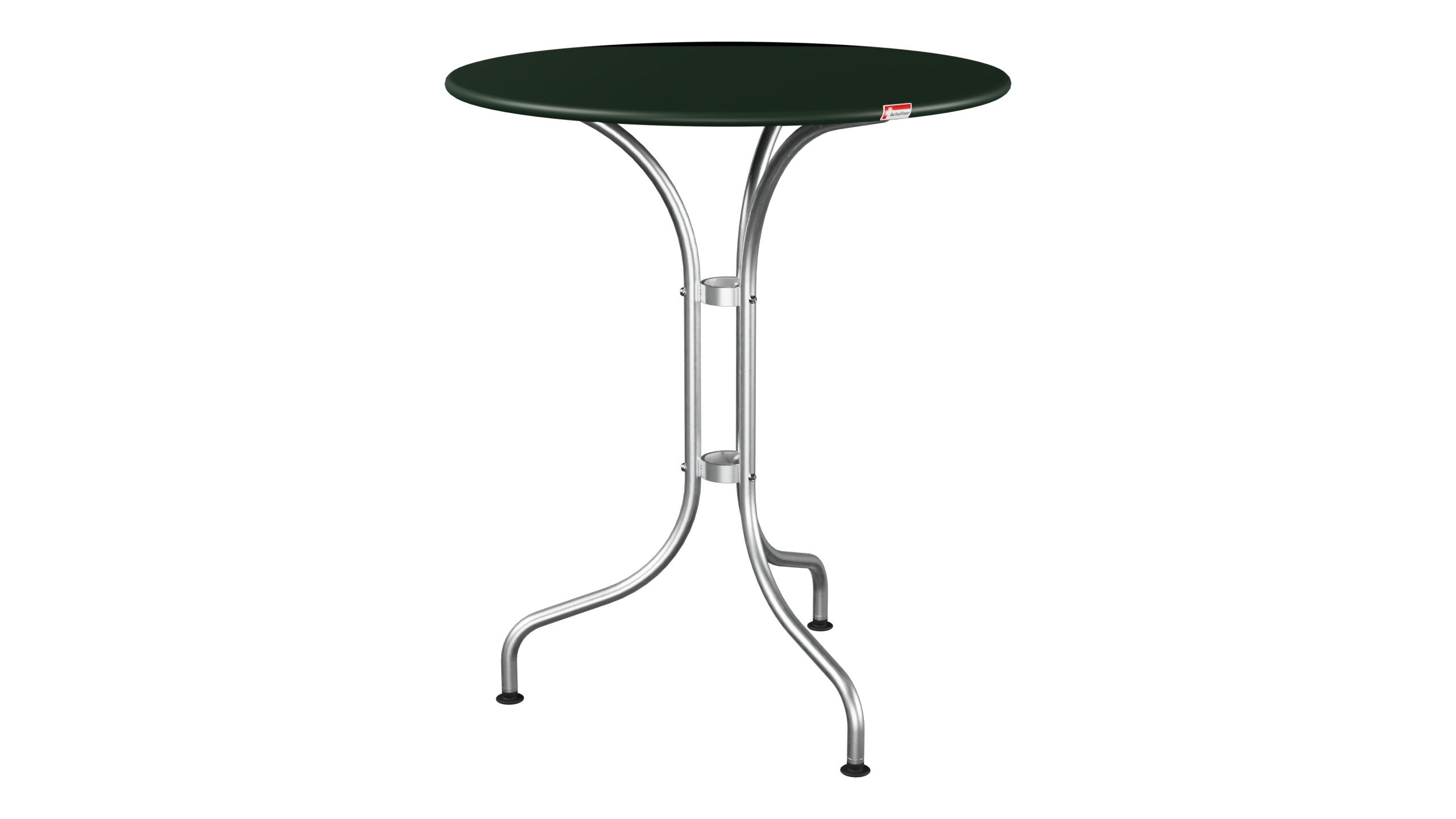 St. Moritz Metall-Gartentisch ø60 in Tannengrün präsentiert im Onlineshop von KAQTU Design AG. Gartentisch ist von Schaffner
