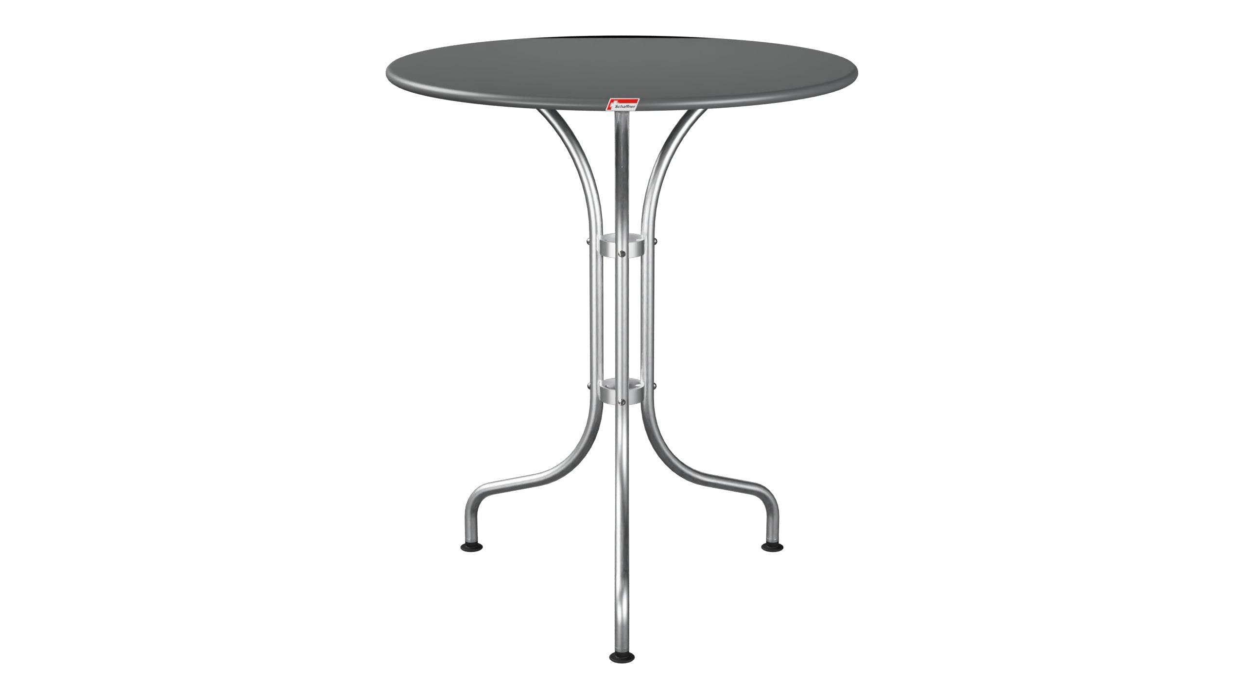 St. Moritz Metall-Gartentisch ø60 in Graphit präsentiert im Onlineshop von KAQTU Design AG. Gartentisch ist von Schaffner
