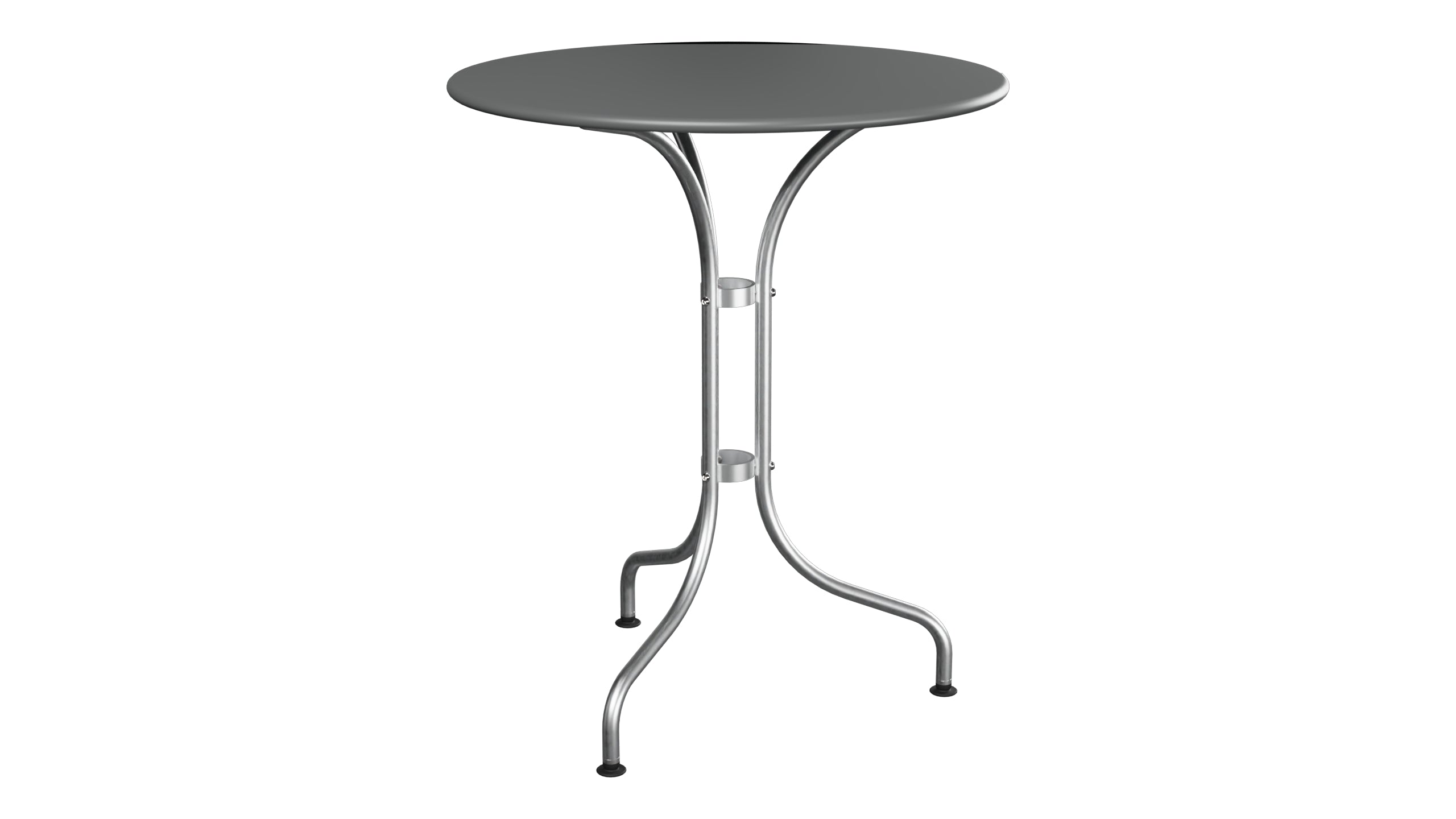 St. Moritz Metall-Gartentisch ø60 in Graphit präsentiert im Onlineshop von KAQTU Design AG. Gartentisch ist von Schaffner