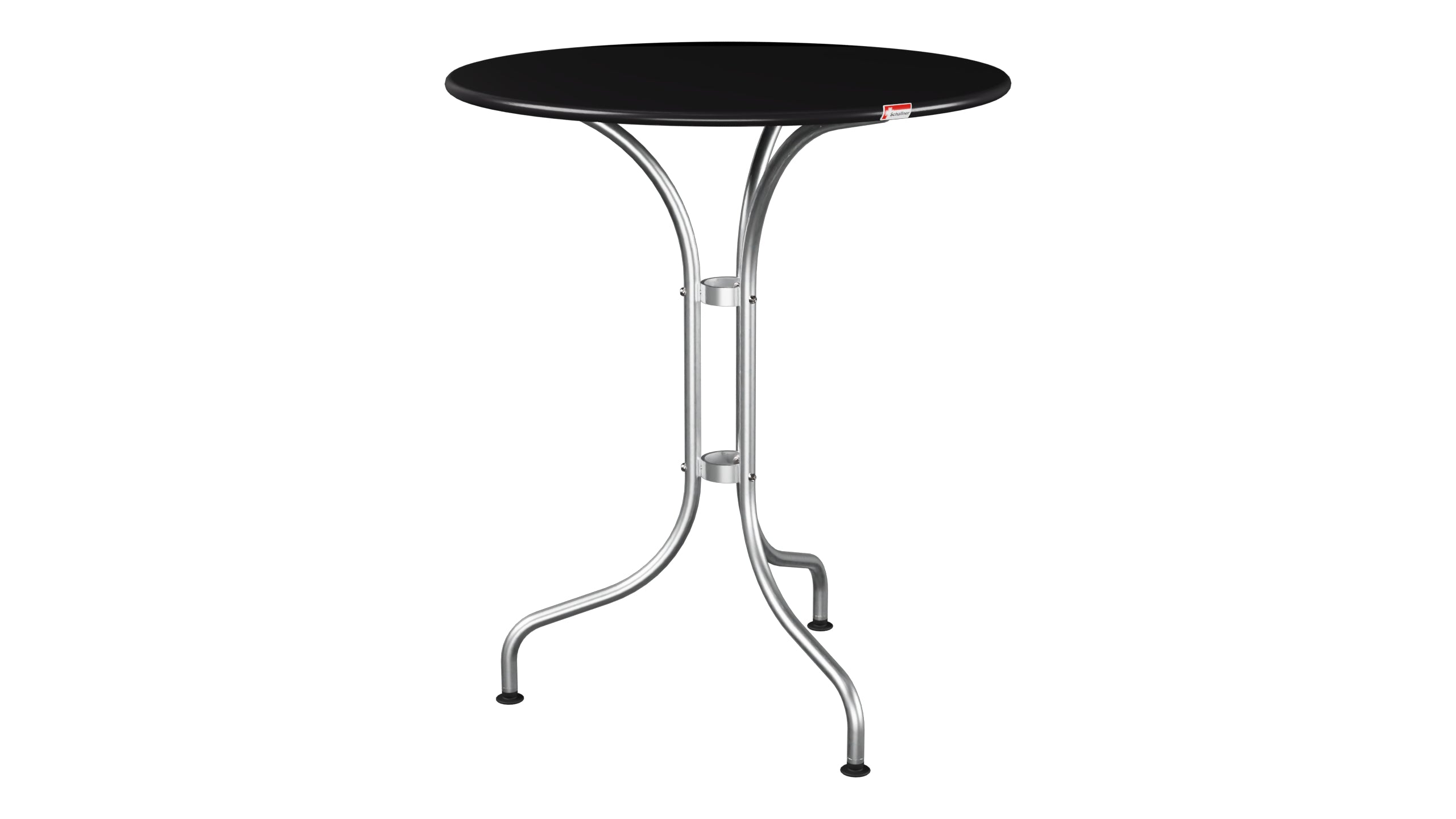 St. Moritz Metall-Gartentisch ø60 in Schwarz präsentiert im Onlineshop von KAQTU Design AG. Gartentisch ist von Schaffner