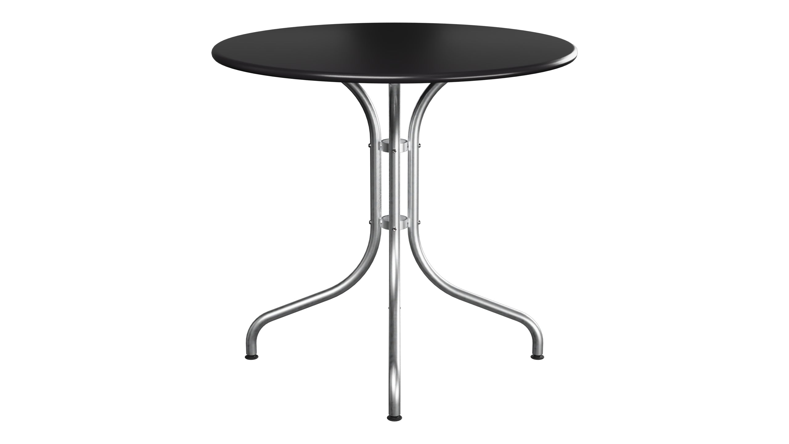 St. Moritz Metall-Gartentisch ø80 in Schwarz präsentiert im Onlineshop von KAQTU Design AG. Gartentisch ist von Schaffner