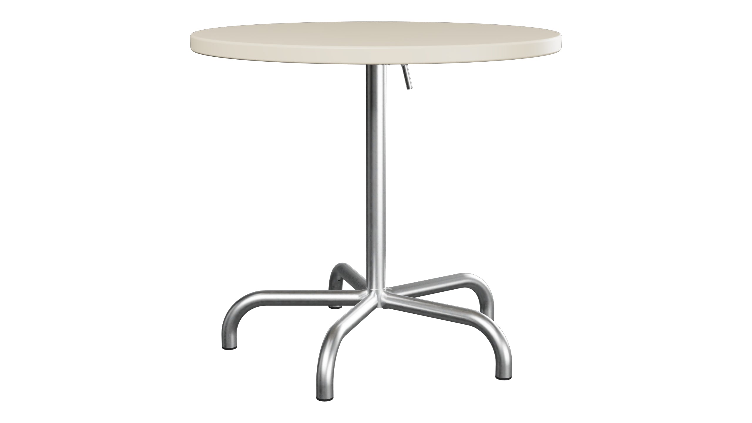 Säntis Metall-Gartentisch ø80 klappbar in Pastellsand präsentiert im Onlineshop von KAQTU Design AG. Gartentisch ist von Schaffner