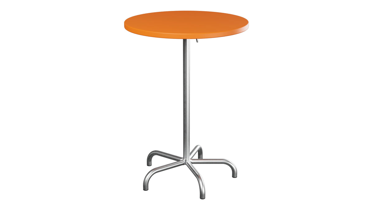 Säntis Metall-Stehtisch Outdoor ø80 / 110 klappbar in Orange präsentiert im Onlineshop von KAQTU Design AG. Hochtisch Outdoor ist von Schaffner