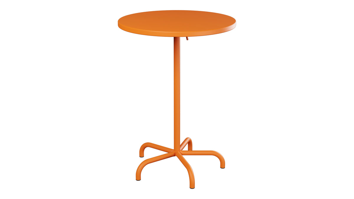 Säntis Metall-Stehtisch Outdoor ø80 / 110 klappbar in Orange präsentiert im Onlineshop von KAQTU Design AG. Hochtisch Outdoor ist von Schaffner
