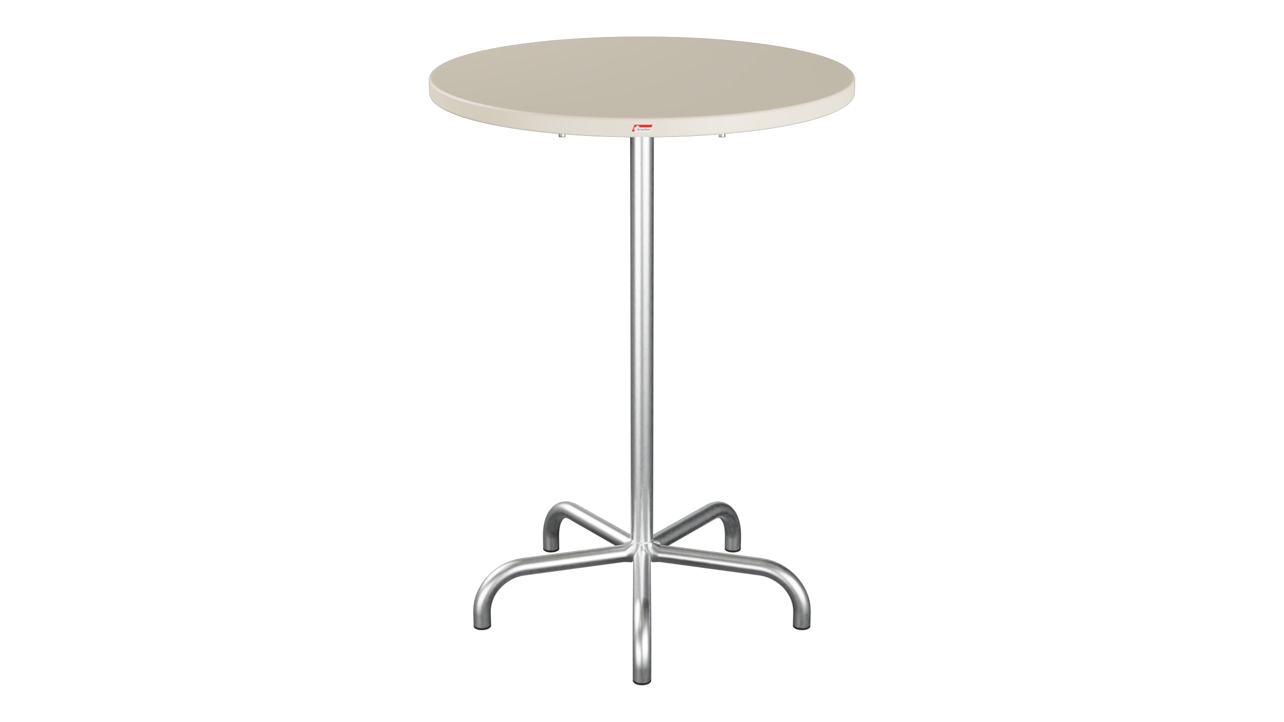 Säntis Metall-Stehtisch Outdoor ø80 / 110 klappbar in Pastellsand präsentiert im Onlineshop von KAQTU Design AG. Hochtisch Outdoor ist von Schaffner
