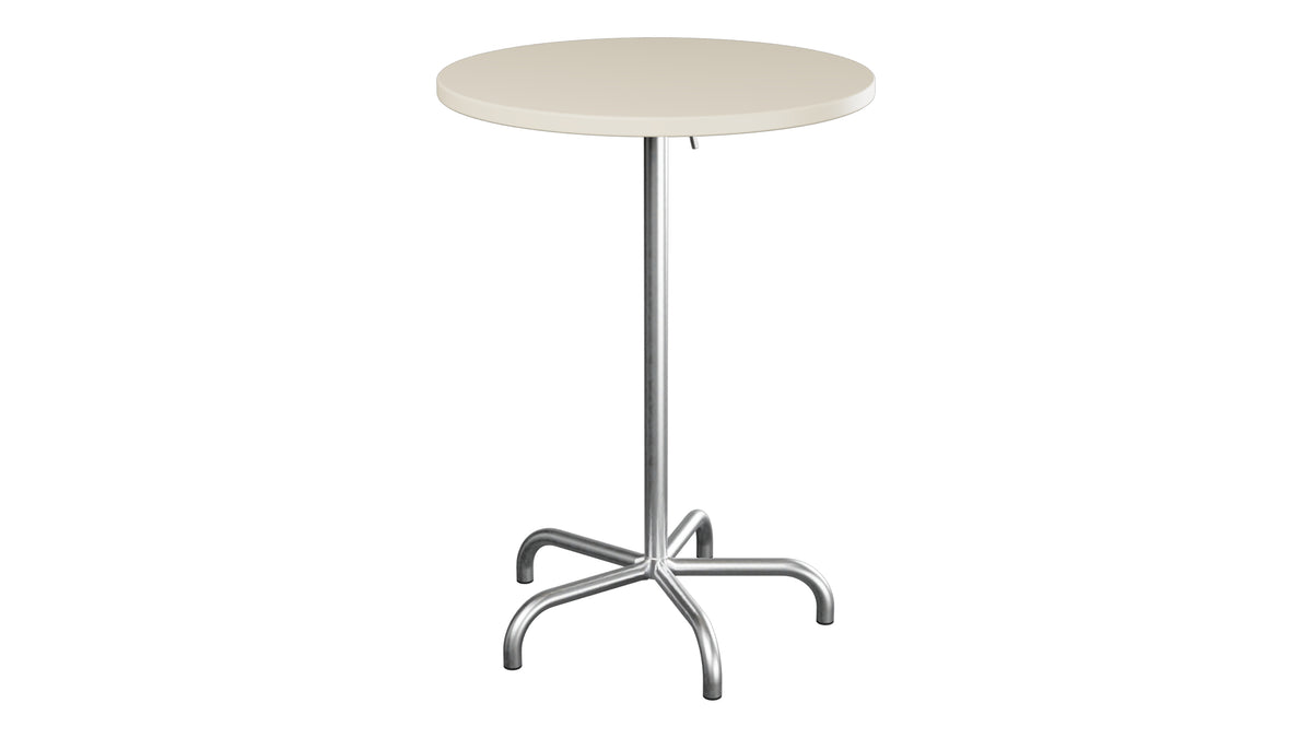 Säntis Metall-Stehtisch Outdoor ø80 / 110 klappbar in Pastellsand präsentiert im Onlineshop von KAQTU Design AG. Hochtisch Outdoor ist von Schaffner