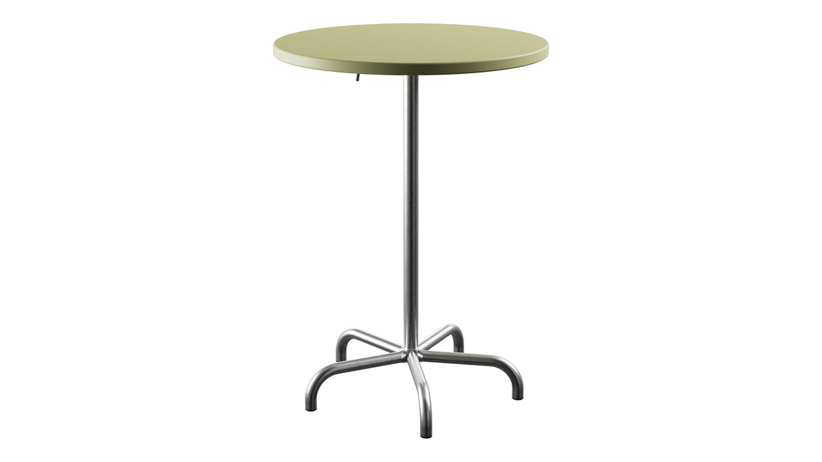 Säntis Metall-Stehtisch Outdoor ø80 / 110 klappbar in Buchsbaumgelb präsentiert im Onlineshop von KAQTU Design AG. Hochtisch Outdoor ist von Schaffner