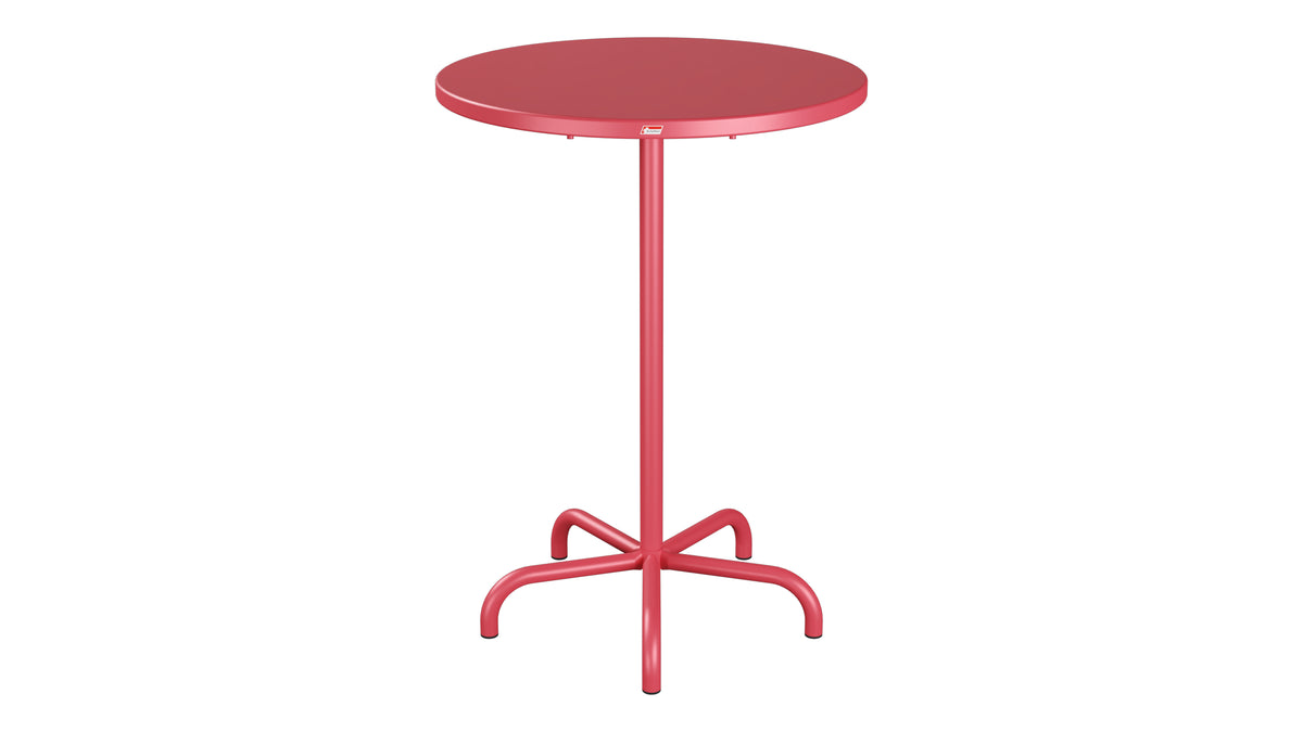 Säntis Metall-Stehtisch Outdoor ø80 / 110 klappbar in Ahornrot präsentiert im Onlineshop von KAQTU Design AG. Hochtisch Outdoor ist von Schaffner
