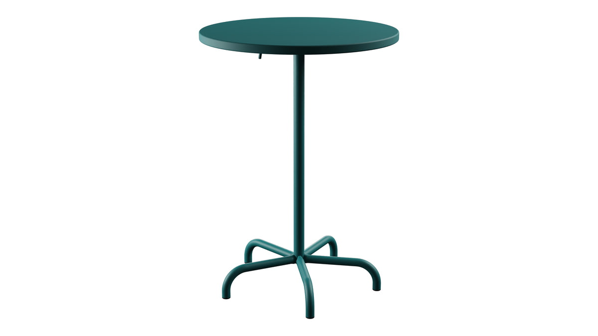 Säntis Metall-Stehtisch Outdoor ø80 / 110 klappbar in Kaliblau präsentiert im Onlineshop von KAQTU Design AG. Hochtisch Outdoor ist von Schaffner