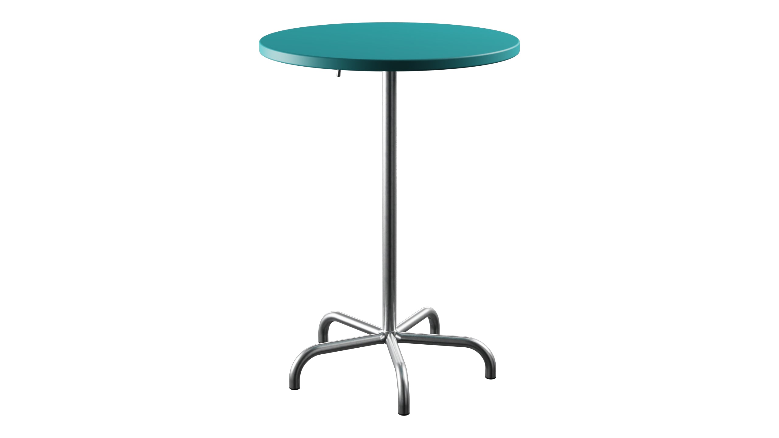 Säntis Metall-Stehtisch Outdoor ø80 / 110 klappbar in Türkis präsentiert im Onlineshop von KAQTU Design AG. Hochtisch Outdoor ist von Schaffner