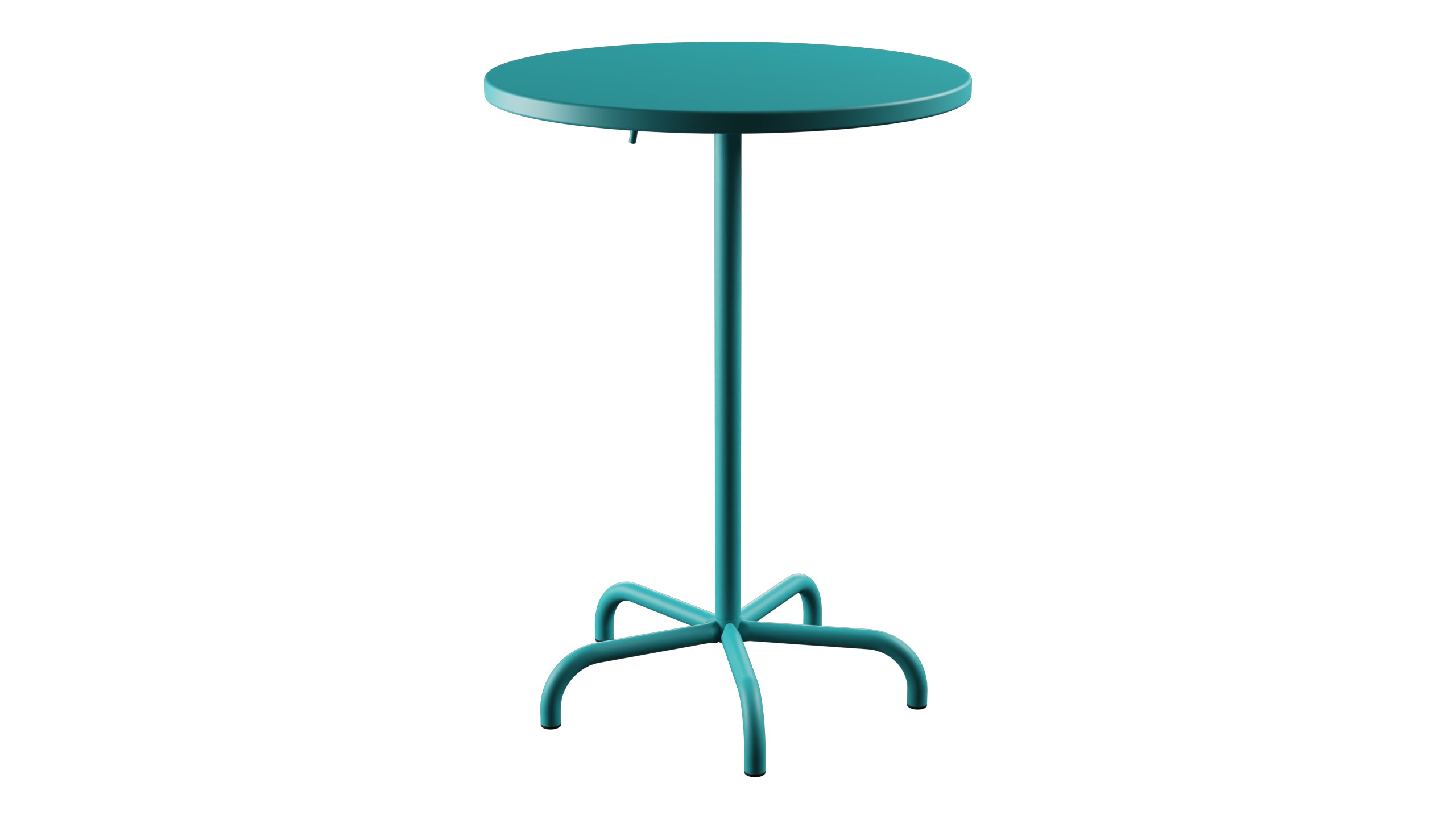 Säntis Metall-Stehtisch Outdoor ø80 / 110 klappbar in Türkis präsentiert im Onlineshop von KAQTU Design AG. Hochtisch Outdoor ist von Schaffner