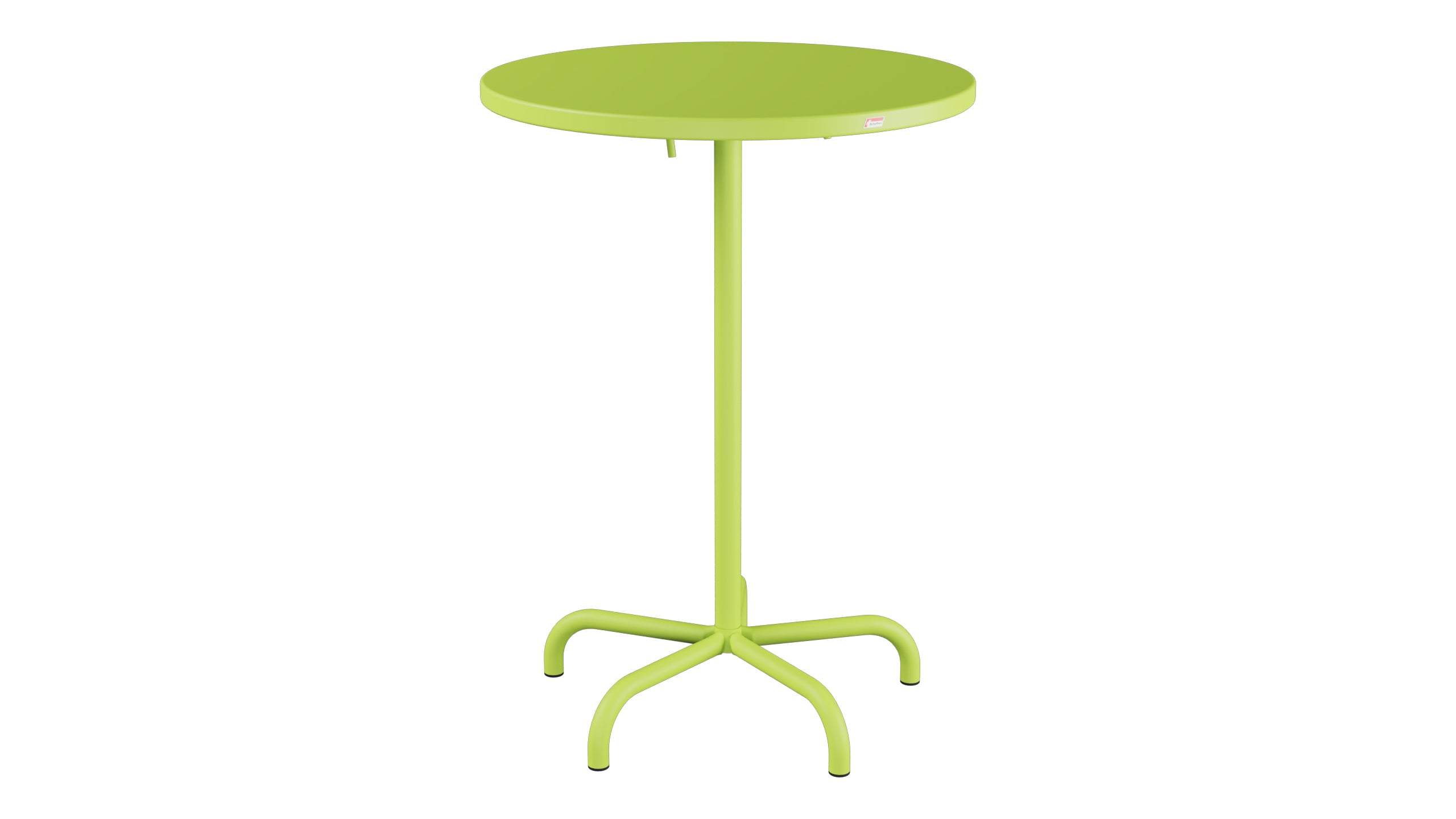 Säntis Metall-Stehtisch Outdoor ø80 / 110 klappbar in Hellgrün präsentiert im Onlineshop von KAQTU Design AG. Hochtisch Outdoor ist von Schaffner