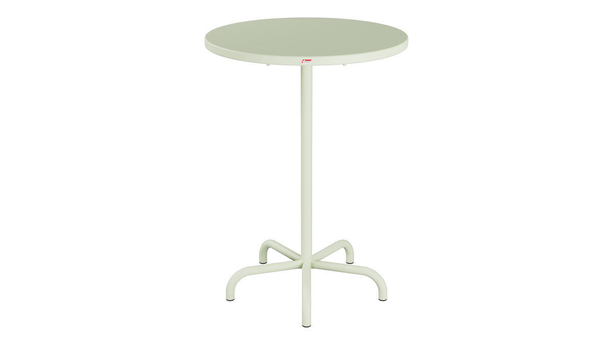Säntis Metall-Stehtisch Outdoor ø80 / 110 klappbar in Pastellgrün präsentiert im Onlineshop von KAQTU Design AG. Hochtisch Outdoor ist von Schaffner
