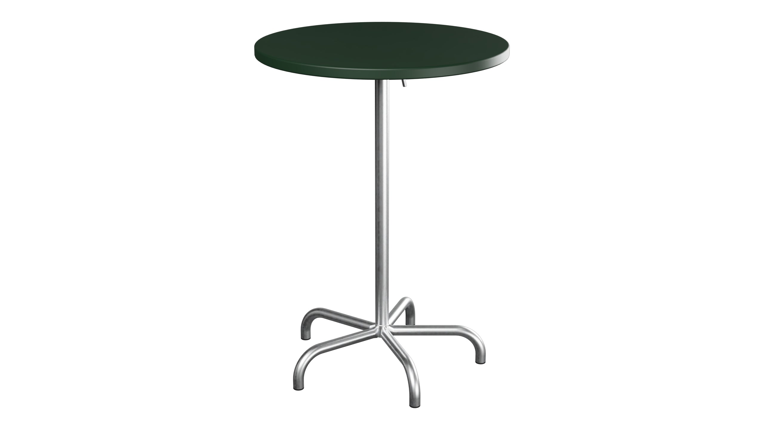 Säntis Metall-Stehtisch Outdoor ø80 / 110 klappbar in Tannengrün präsentiert im Onlineshop von KAQTU Design AG. Hochtisch Outdoor ist von Schaffner