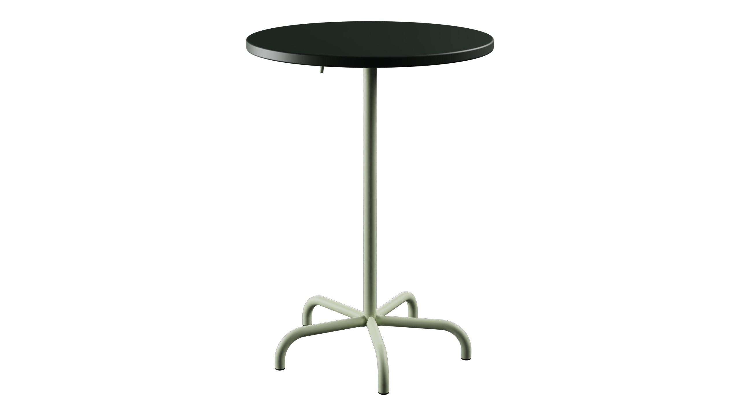 Säntis Metall-Stehtisch Outdoor ø80 / 110 klappbar in Tannengrün präsentiert im Onlineshop von KAQTU Design AG. Hochtisch Outdoor ist von Schaffner