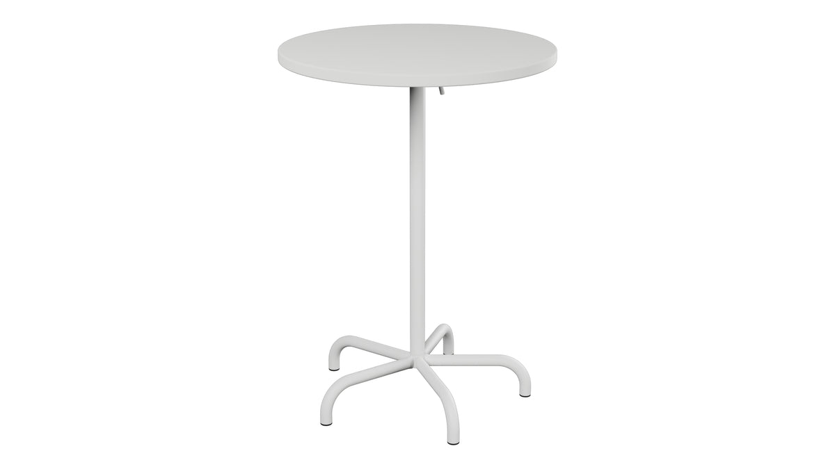 Säntis Metall-Stehtisch Outdoor ø80 / 110 klappbar in Alusilber präsentiert im Onlineshop von KAQTU Design AG. Hochtisch Outdoor ist von Schaffner