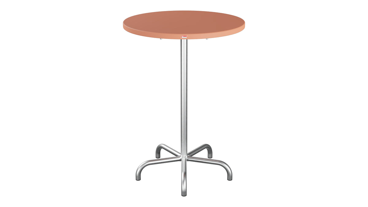 Säntis Metall-Stehtisch Outdoor ø80 / 110 klappbar in Pastellterracotta präsentiert im Onlineshop von KAQTU Design AG. Hochtisch Outdoor ist von Schaffner