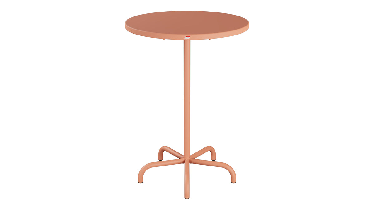 Säntis Metall-Stehtisch Outdoor ø80 / 110 klappbar in Pastellterracotta präsentiert im Onlineshop von KAQTU Design AG. Hochtisch Outdoor ist von Schaffner