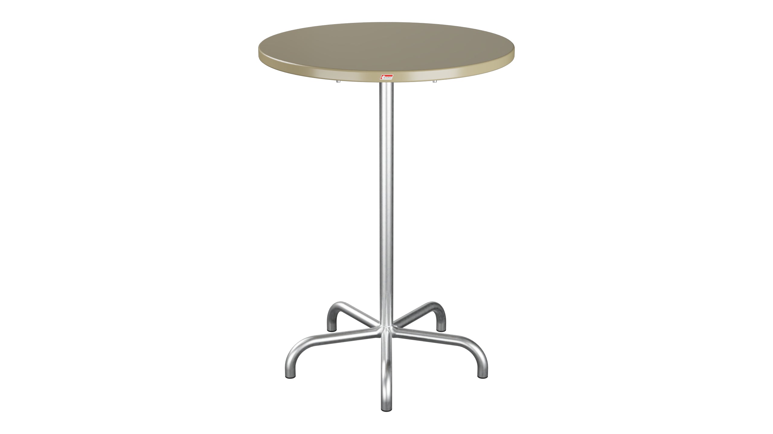 Säntis Metall-Stehtisch Outdoor ø80 / 110 klappbar in Champagner präsentiert im Onlineshop von KAQTU Design AG. Hochtisch Outdoor ist von Schaffner