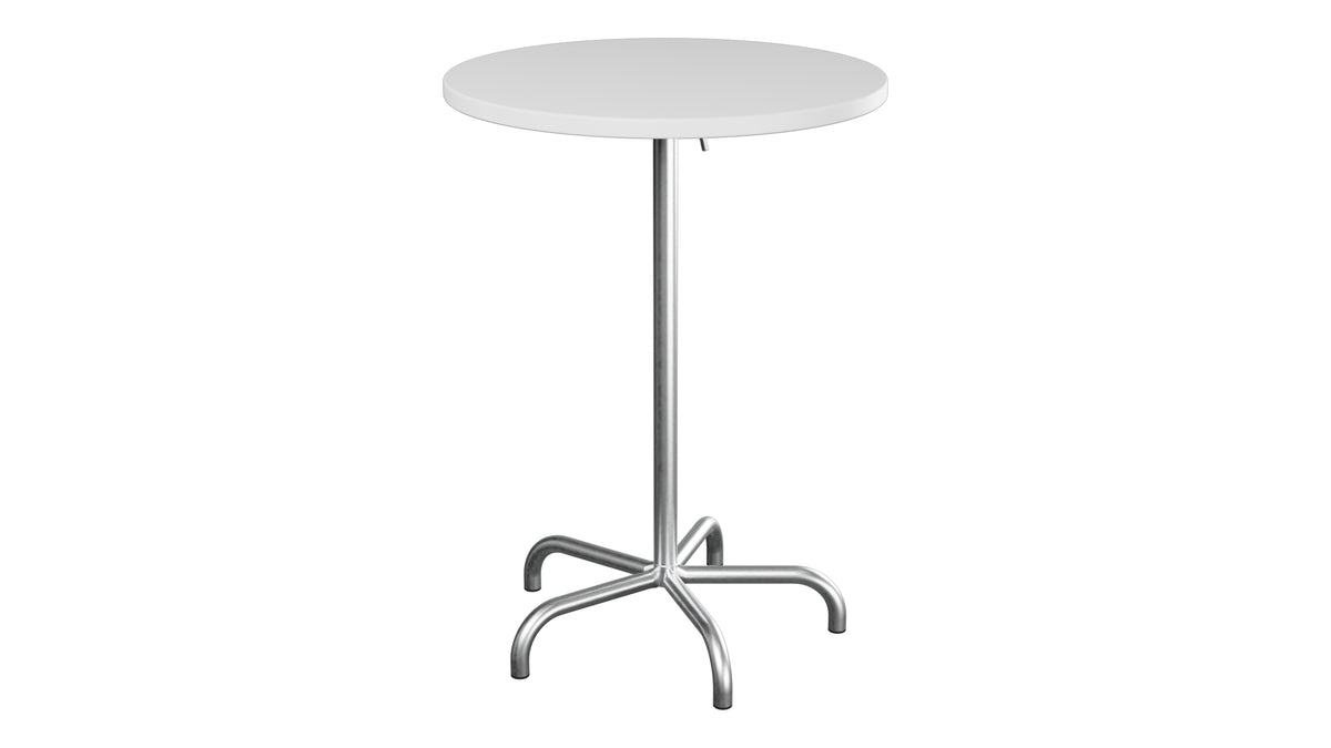 Säntis Metall-Stehtisch Outdoor ø80 / 110 klappbar in Weiss präsentiert im Onlineshop von KAQTU Design AG. Hochtisch Outdoor ist von Schaffner