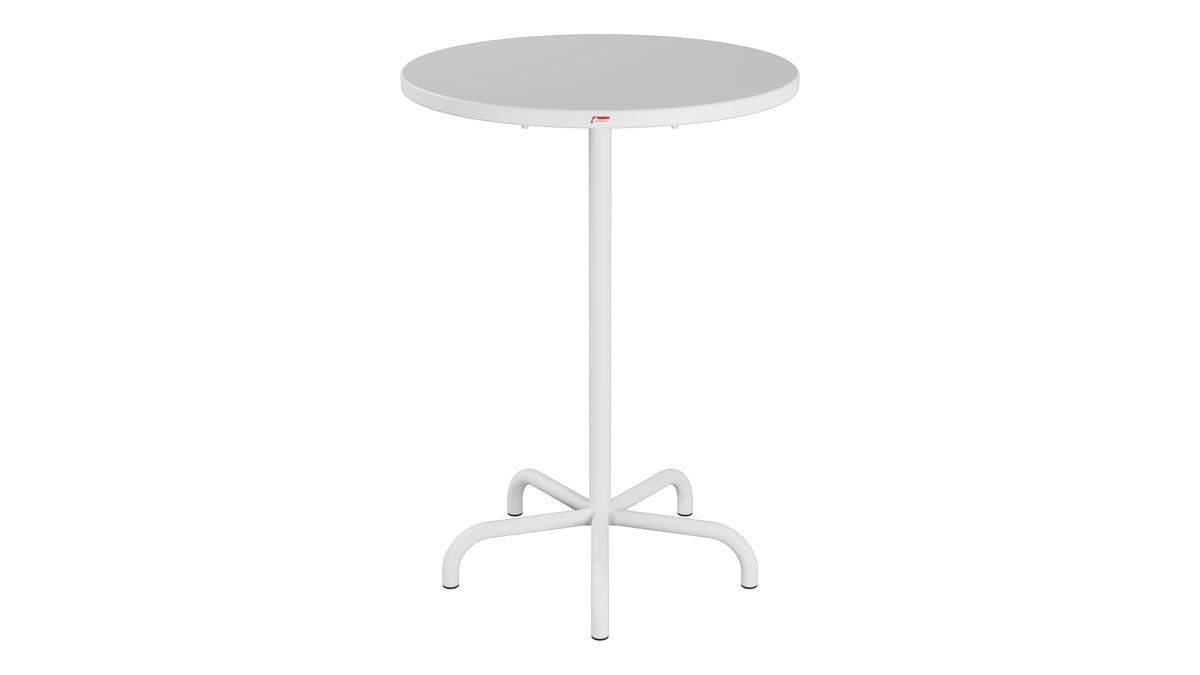 Säntis Metall-Stehtisch Outdoor ø80 / 110 klappbar in Weiss präsentiert im Onlineshop von KAQTU Design AG. Hochtisch Outdoor ist von Schaffner