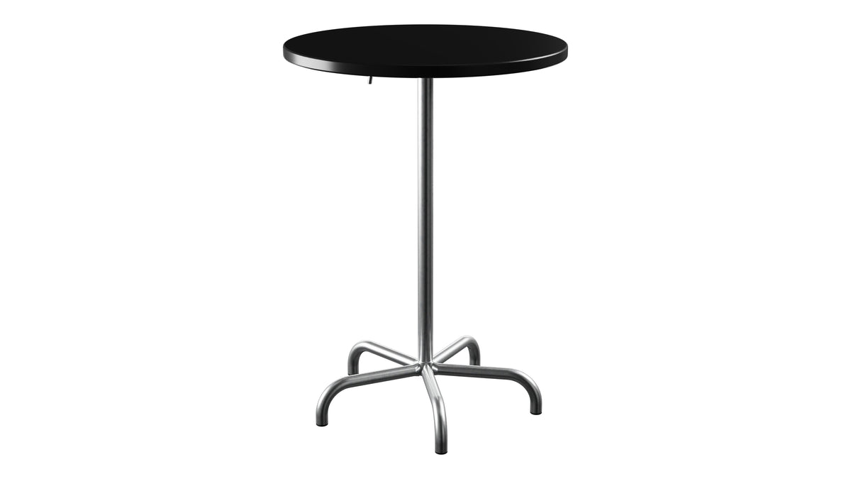 Säntis Metall-Stehtisch Outdoor ø80 / 110 klappbar in Schwarz präsentiert im Onlineshop von KAQTU Design AG. Hochtisch Outdoor ist von Schaffner