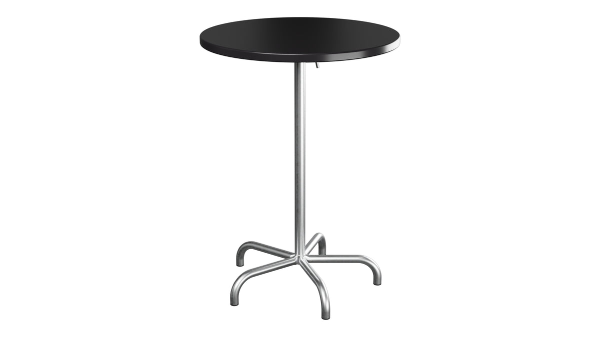 Säntis Metall-Stehtisch Outdoor ø80 / 110 klappbar in Schwarz präsentiert im Onlineshop von KAQTU Design AG. Hochtisch Outdoor ist von Schaffner